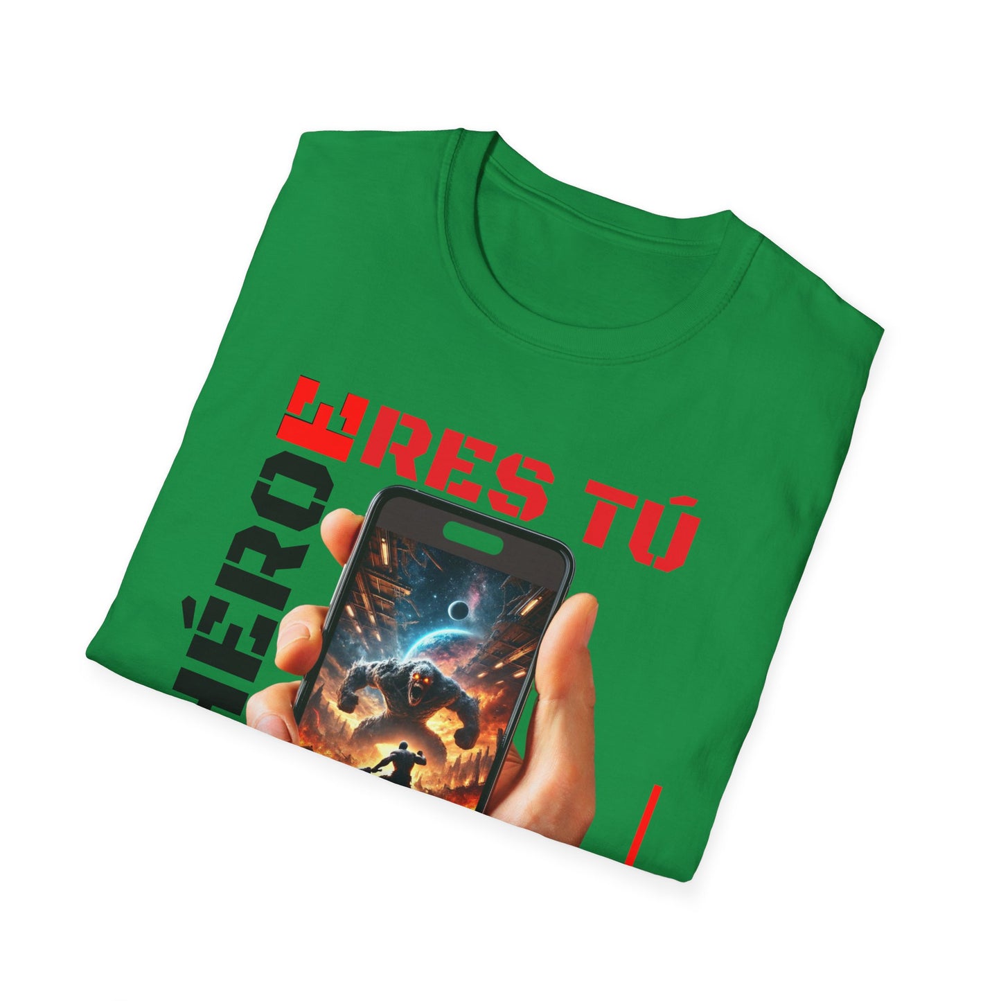 CAMISETA HOMBRE ALFA "EL HÉROE ERES TÚ".(USA).