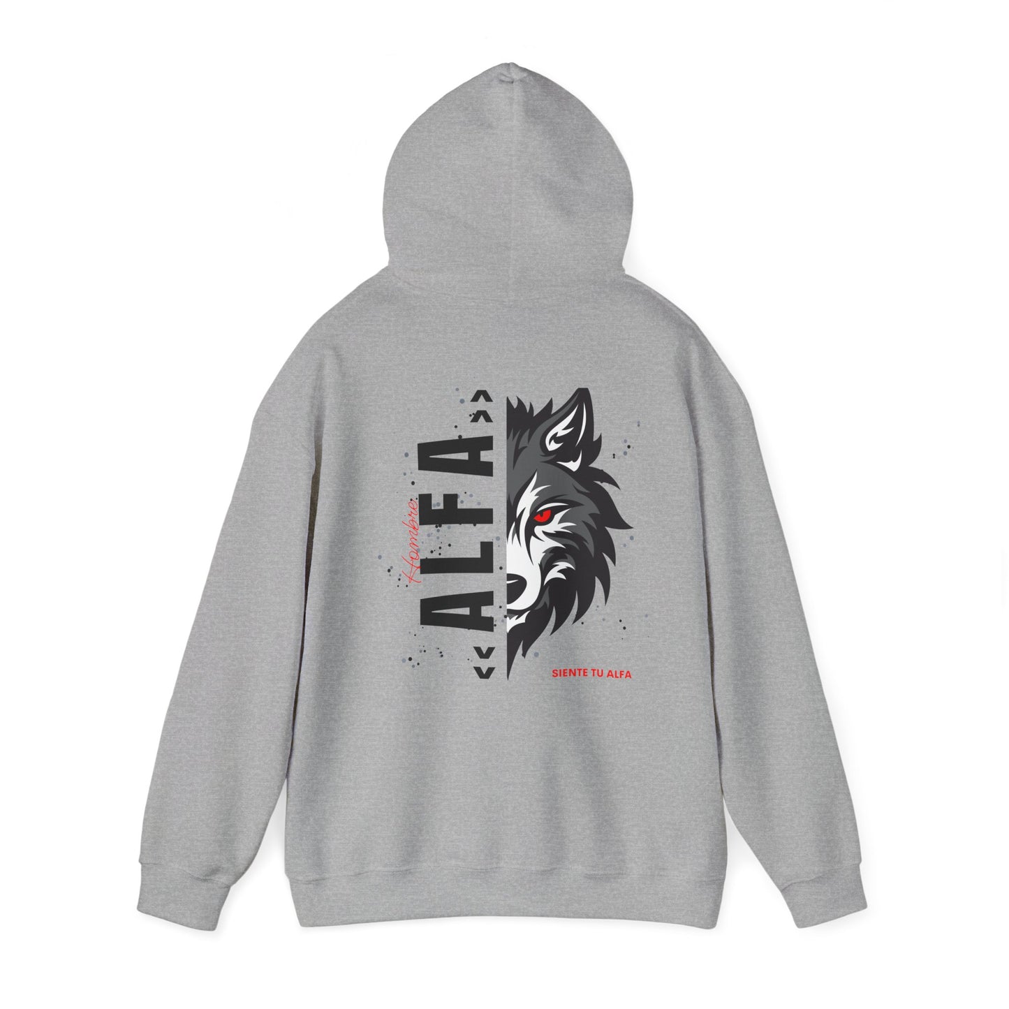 SUDADERA CON GORRO "SIENTE TU ALFA". (EUROPA).