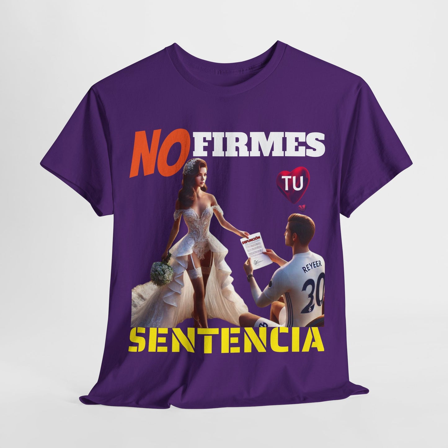CAMISETA HOMBRE ALFA "NO FIRMES TU SENTENCIA".(EUROPA)