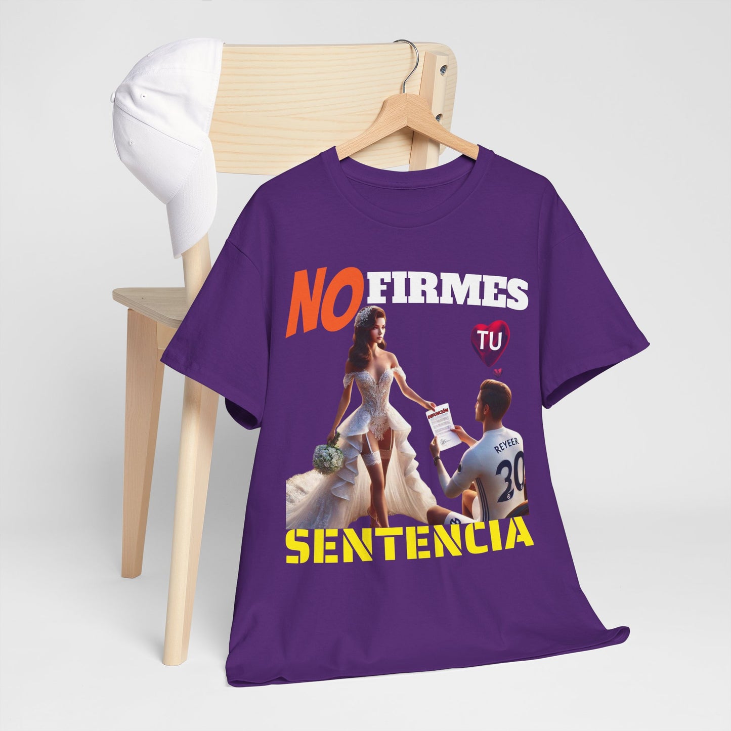 CAMISETA HOMBRE ALFA "NO FIRMES TU SENTENCIA".(EUROPA)