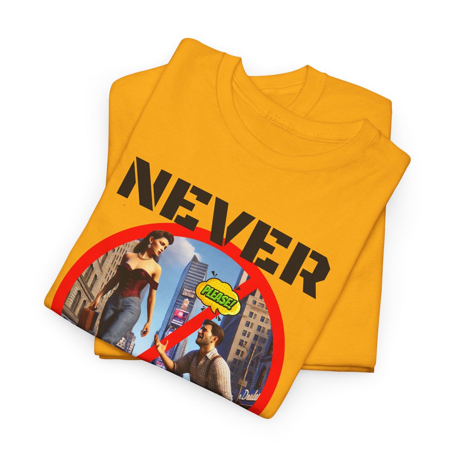 CAMISETA HOMBRE ALFA "NEVER SIMP". (USA)
