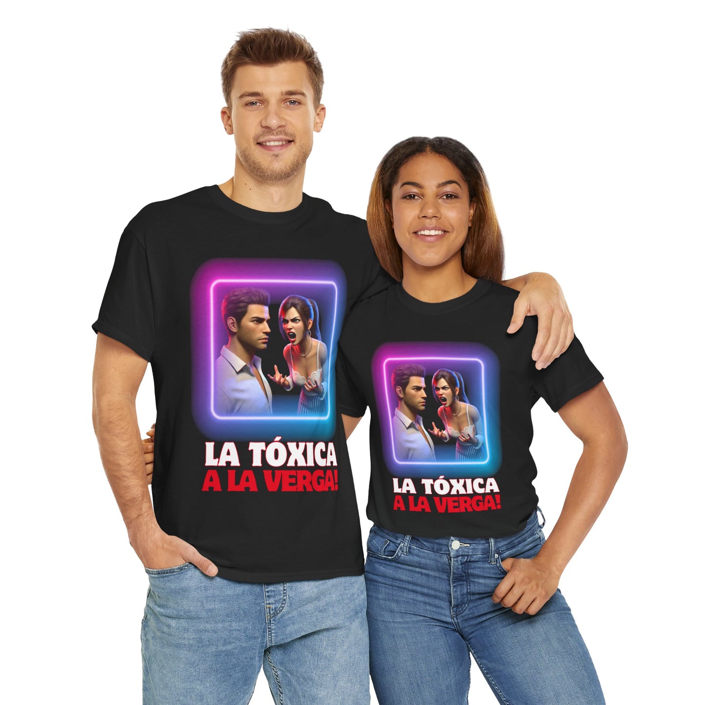 CAMISETA HOMBRE ALFA "LA TÓXICA A LA VERGA".(EUROPA).