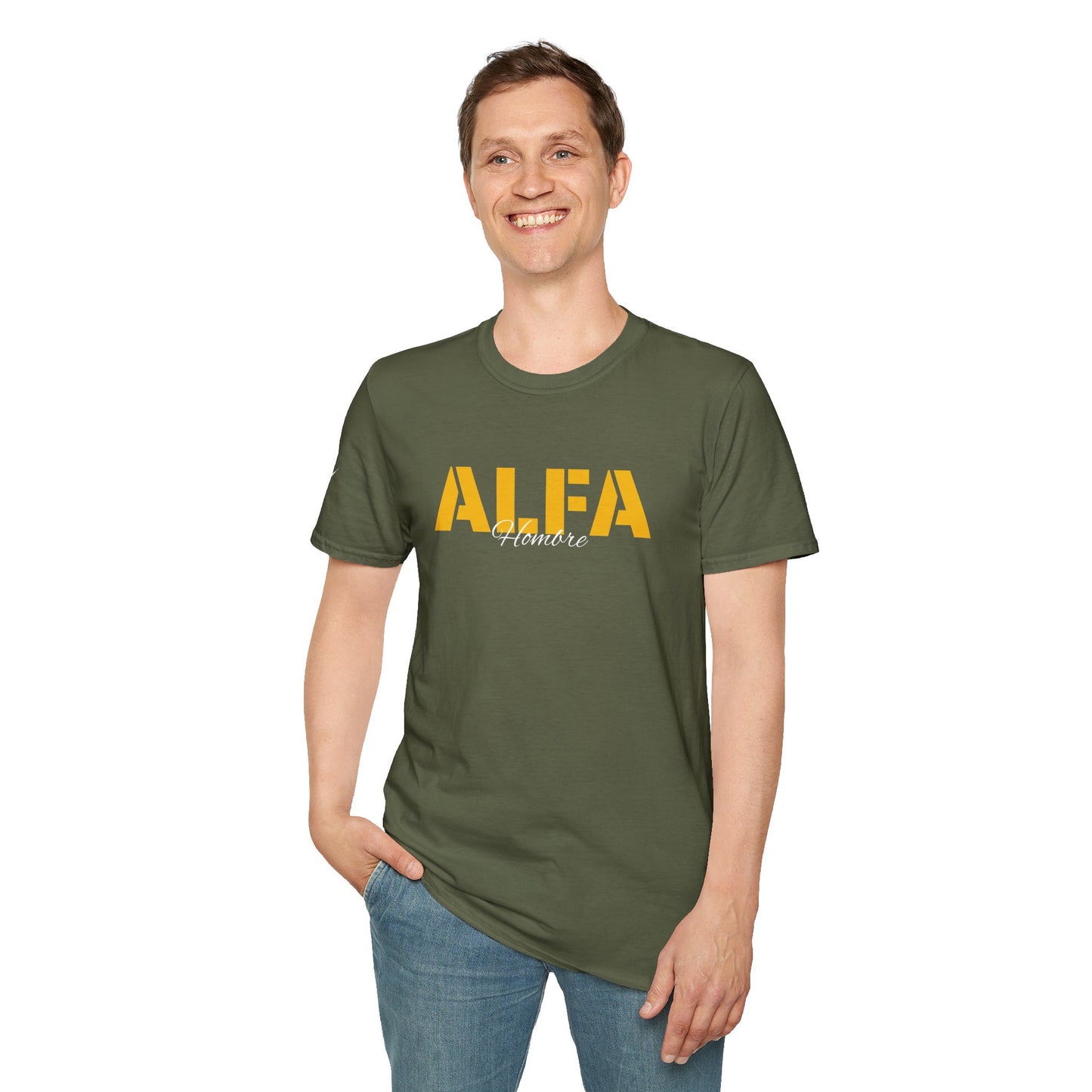 CAMISETA HOMBRE ALFA "TEXTSARAI FRONT" (EUROPA).