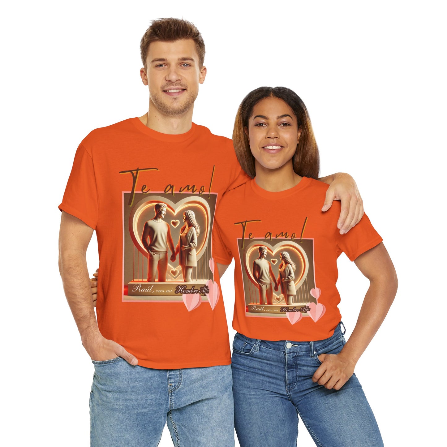 CAMISETA HOMBRE ALFA PERSONALIZABLE "(NOMBRE) ERES MI HOMBRE ALFA".(EUROPA).