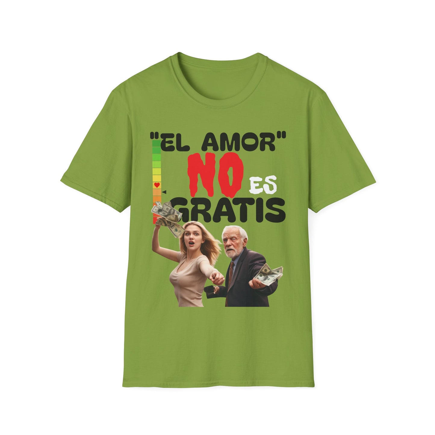 CAMISETA HOMBRE ALFA "EL AMOR NO ES GRATIS".(USA)