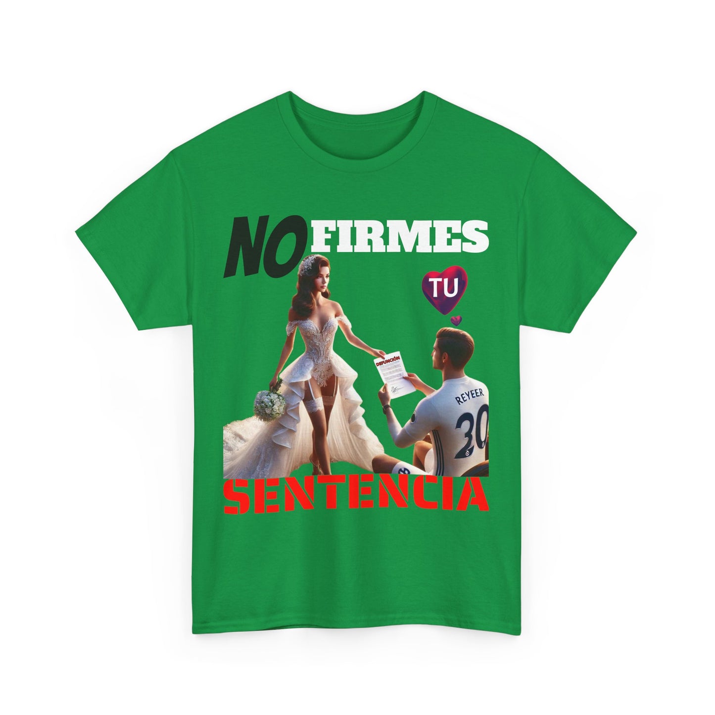 CAMISETA HOMBRE ALFA "NO FIRMES TU SENTENCIA".(EUROPA)