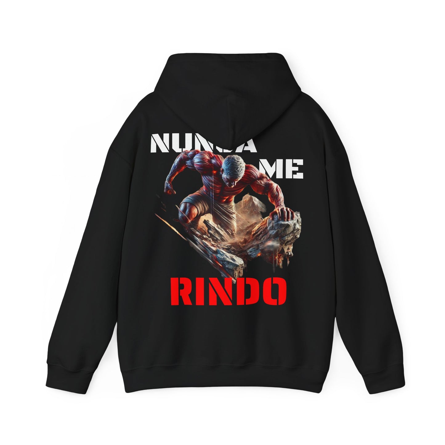 SUDADERA CON GORRO"NUNCA ME RINDO". (EUROPA).