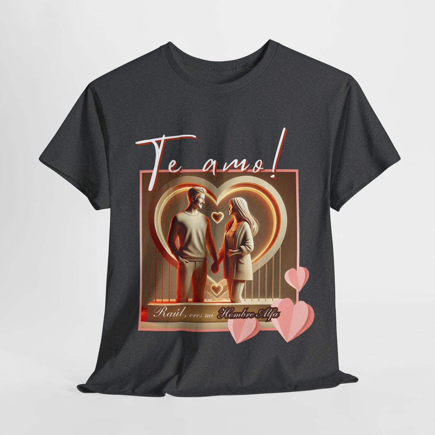 CAMISETA HOMBRE ALFA PERSONALIZABLE "(NOMBRE) ERES MI HOMBRE ALFA".(EUROPA).