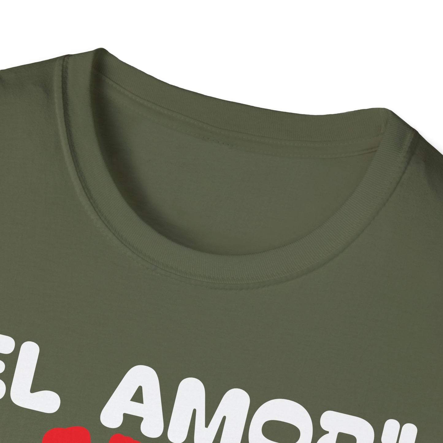 CAMISETA HOMBRE ALFA "EL AMOR NO ES GRATIS".(USA)