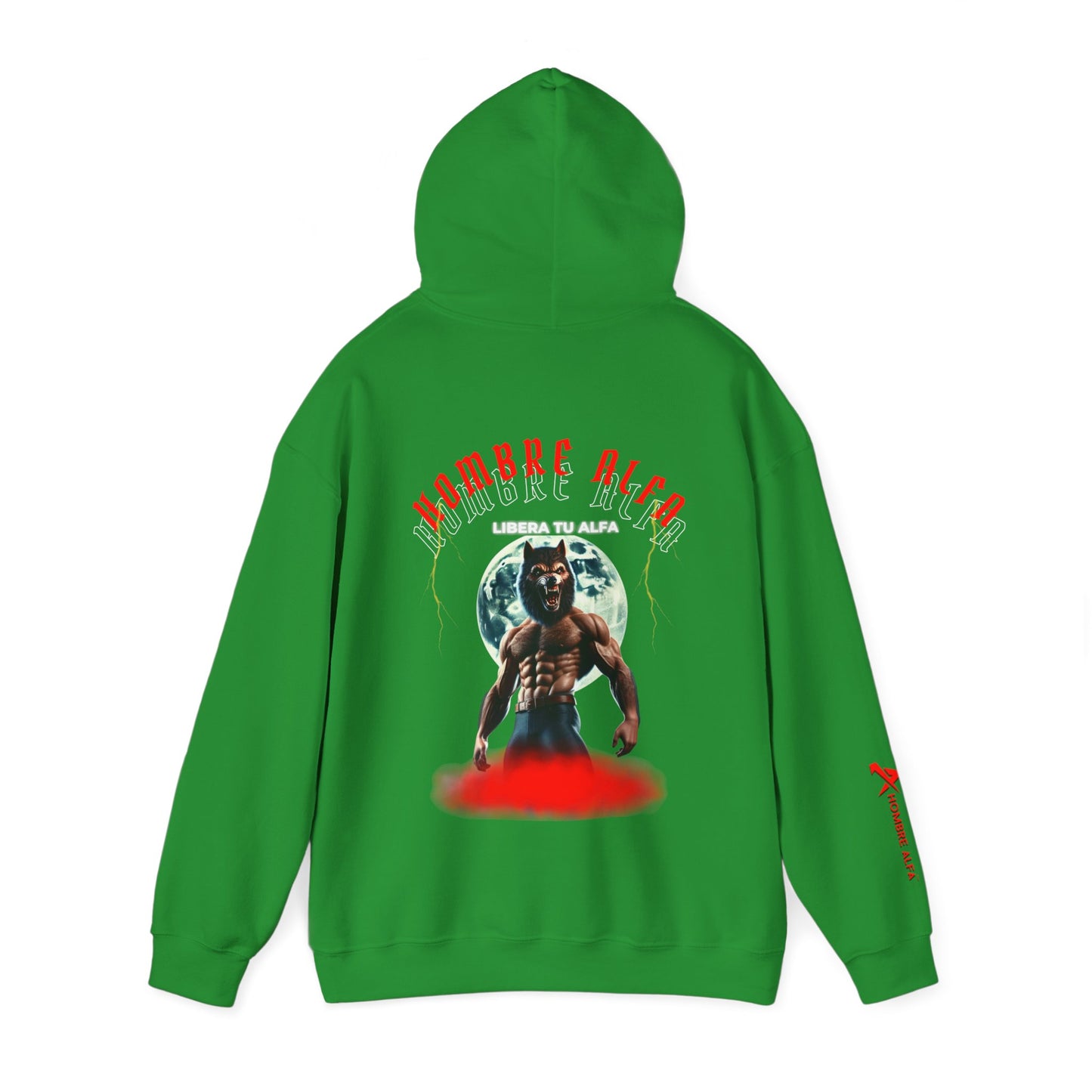 SUDADERA CON GORRO HOMBRE ALFA "LIBERA TU ALFA"(USA).