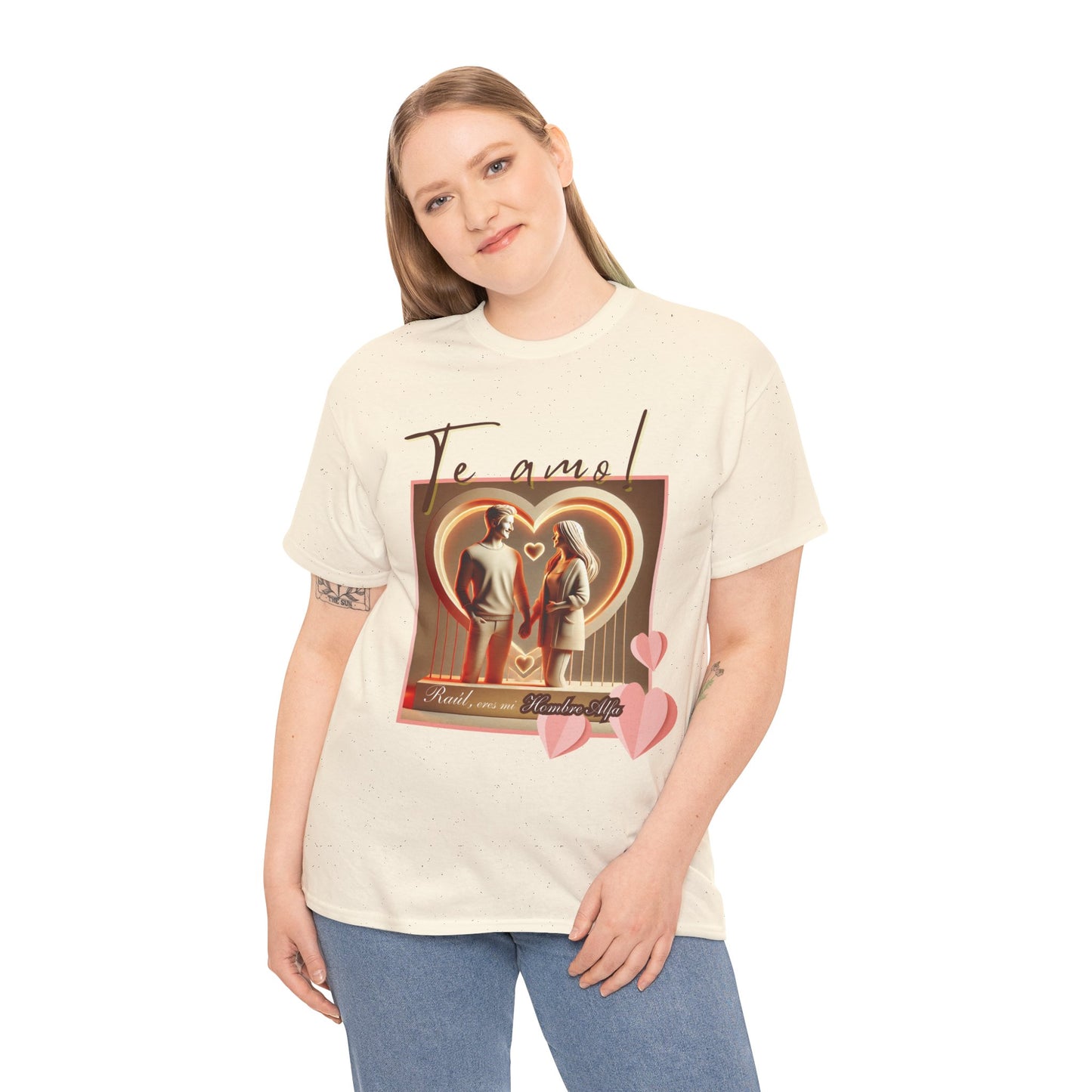 CAMISETA HOMBRE ALFA PERSONALIZABLE "(NOMBRE) ERES MI HOMBRE ALFA".(EUROPA).