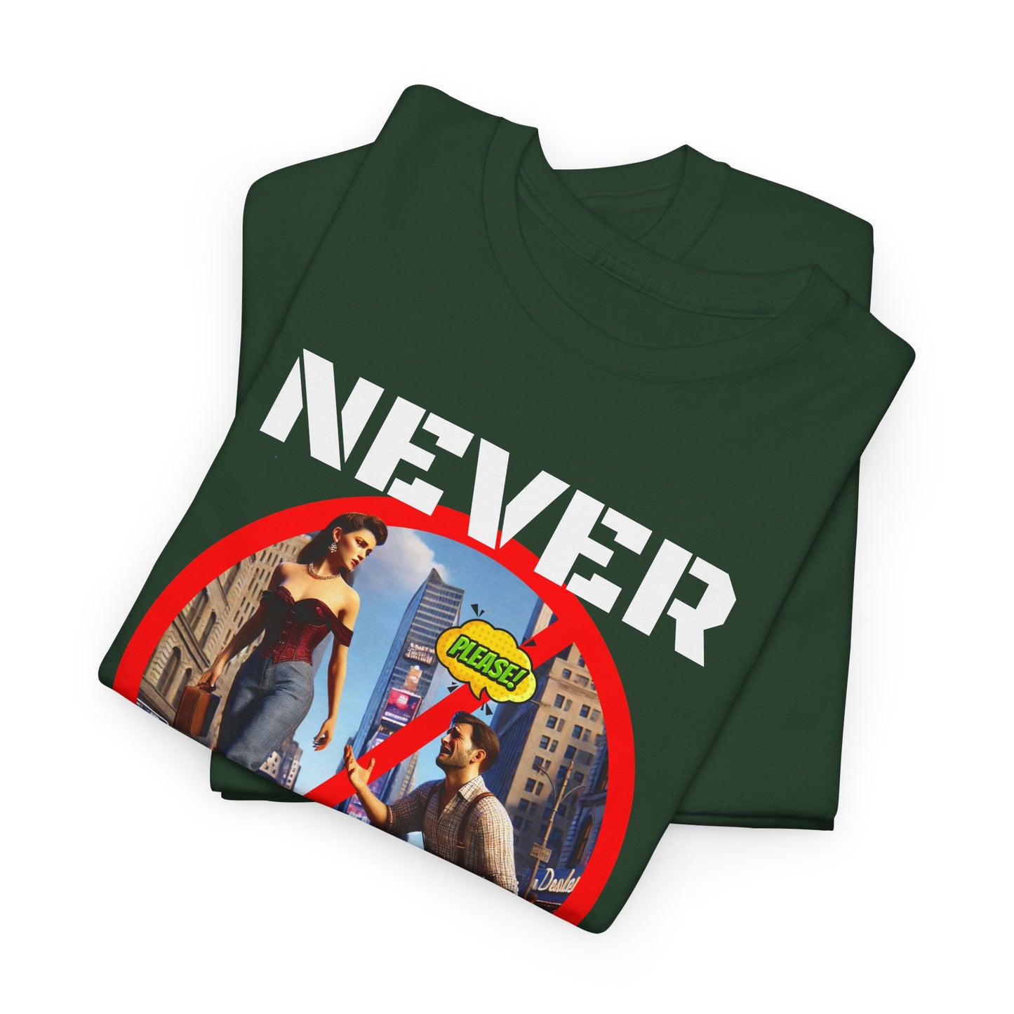 CAMISETA HOMBRE ALFA "NEVER SIMP". (USA)