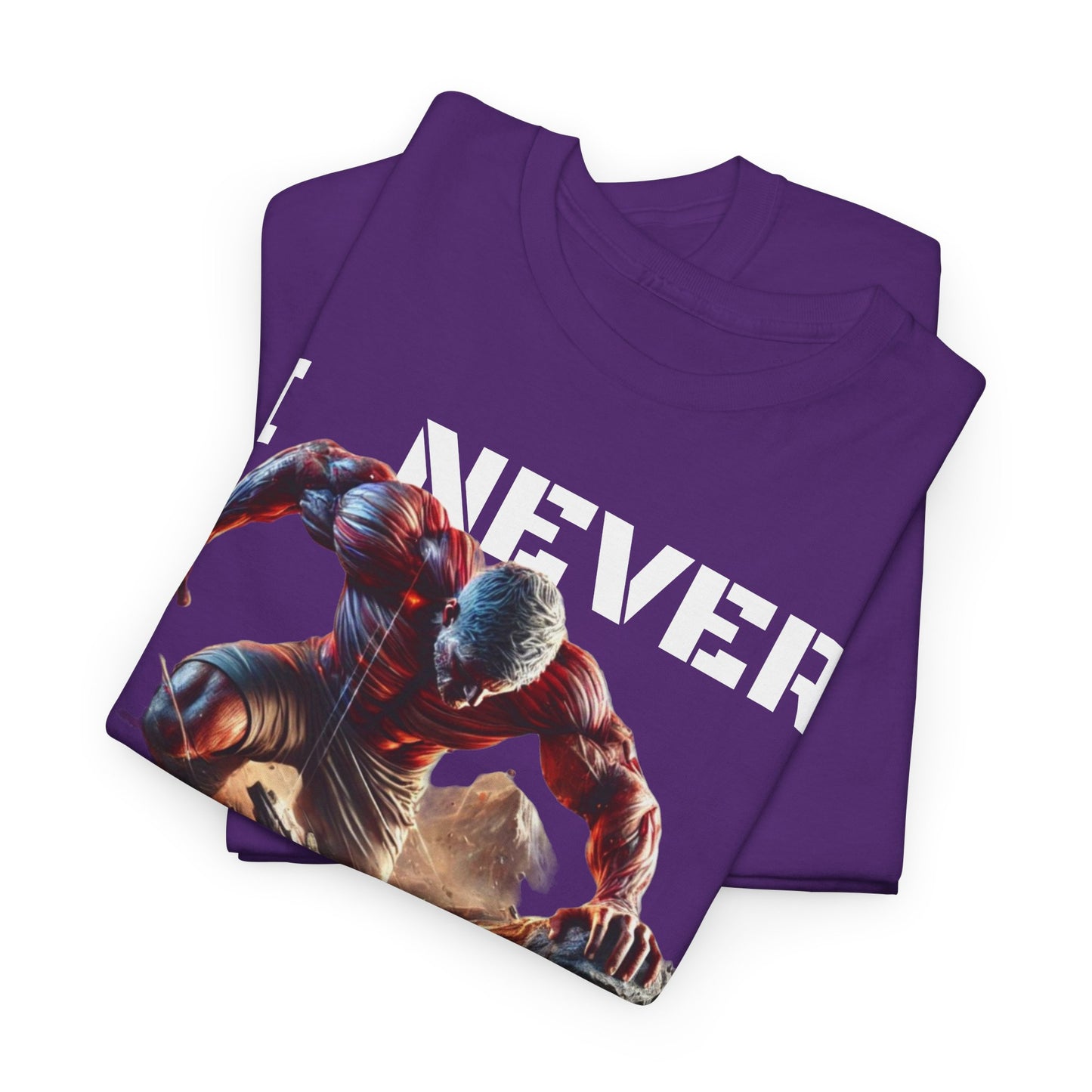 CAMISETA HOMBRE ALFA "I NEVER GIVE UP".(USA).