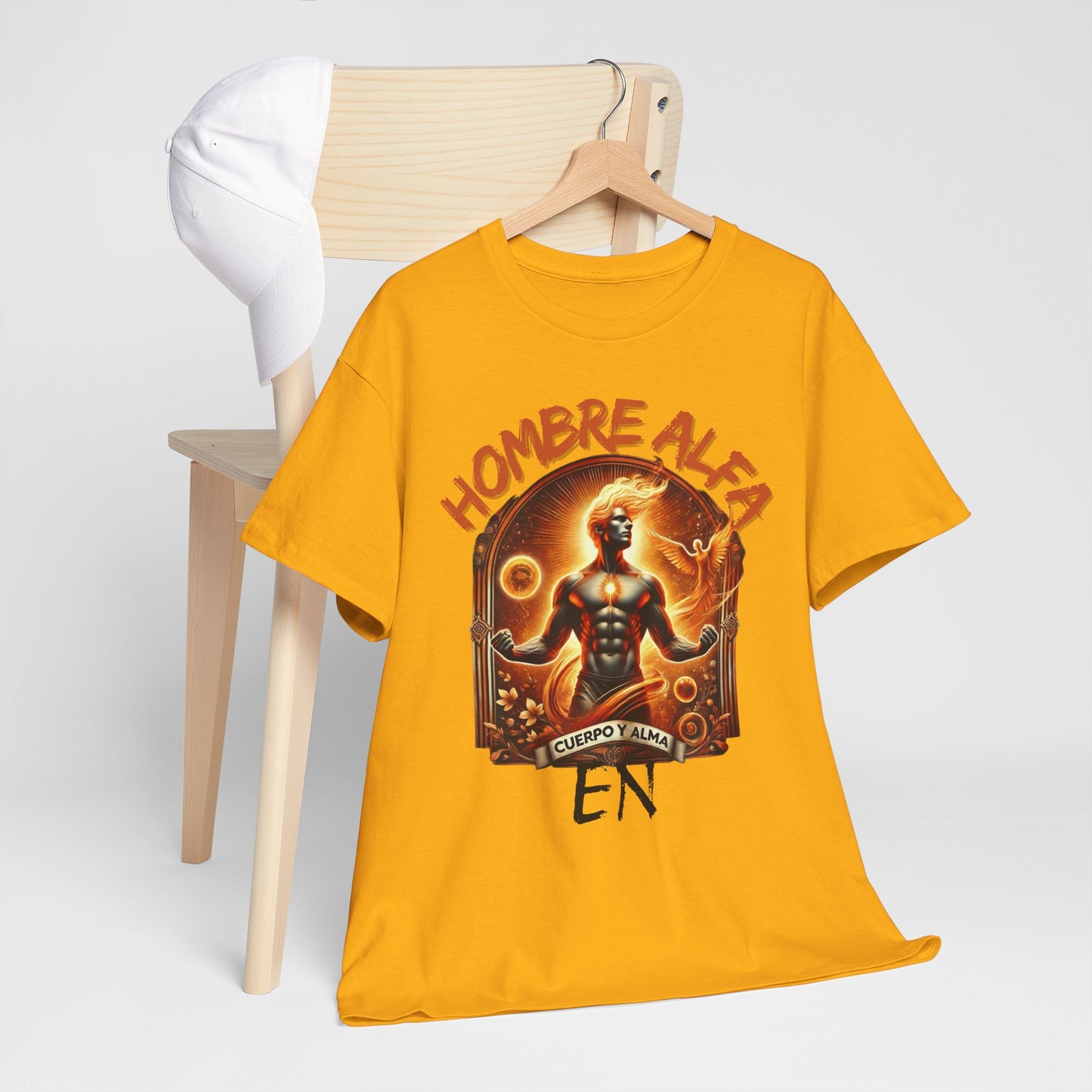 CAMISETA HOMBRE ALFA " EN CUERPO Y ALMA".(USA).