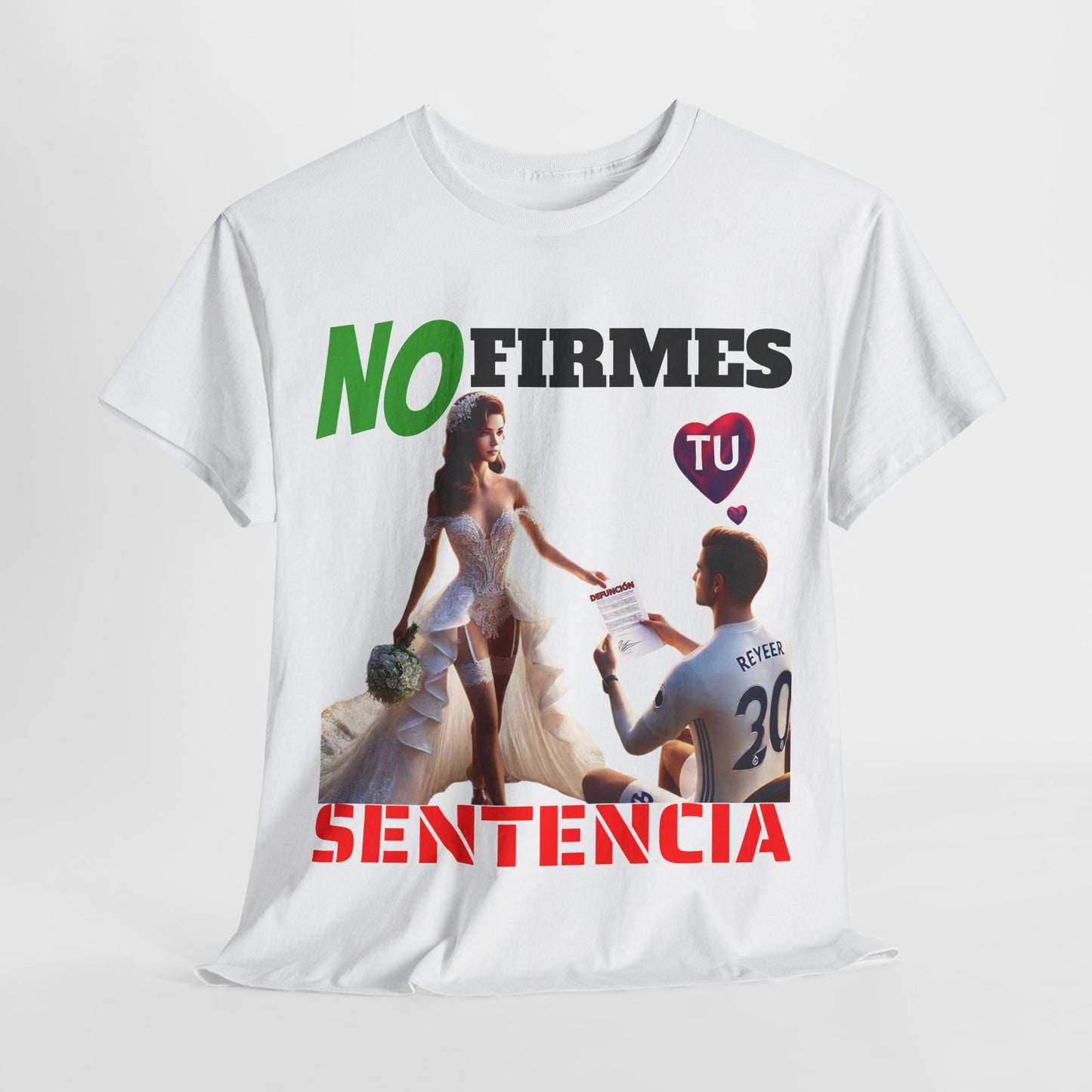 CAMISETA HOMBRE ALFA "NO FIRMES TU SENTENCIA".(EUROPA)
