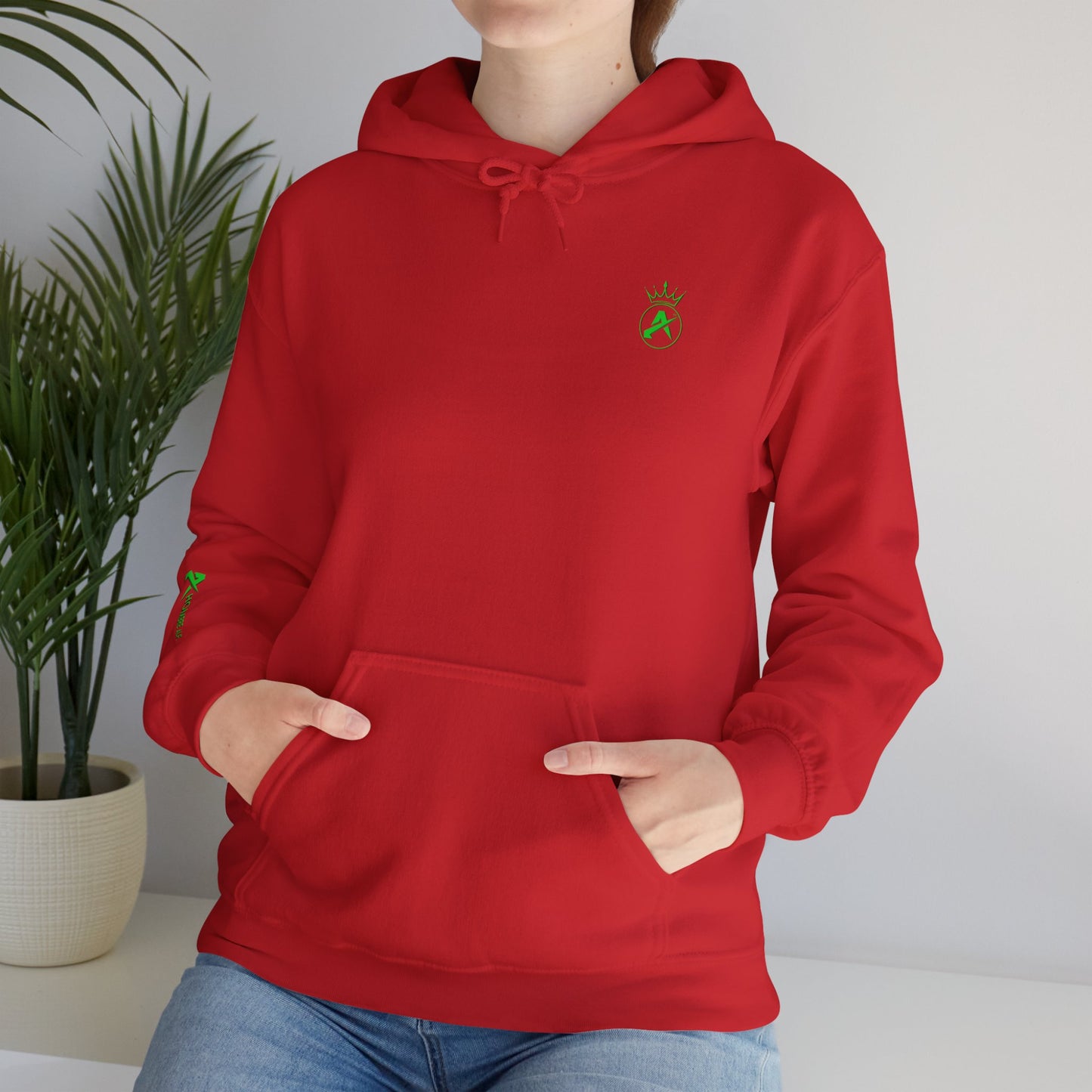 SUDADERA CON GORRO HOMBRE ALFA, "SIEMPRE FUERTES".(USA).