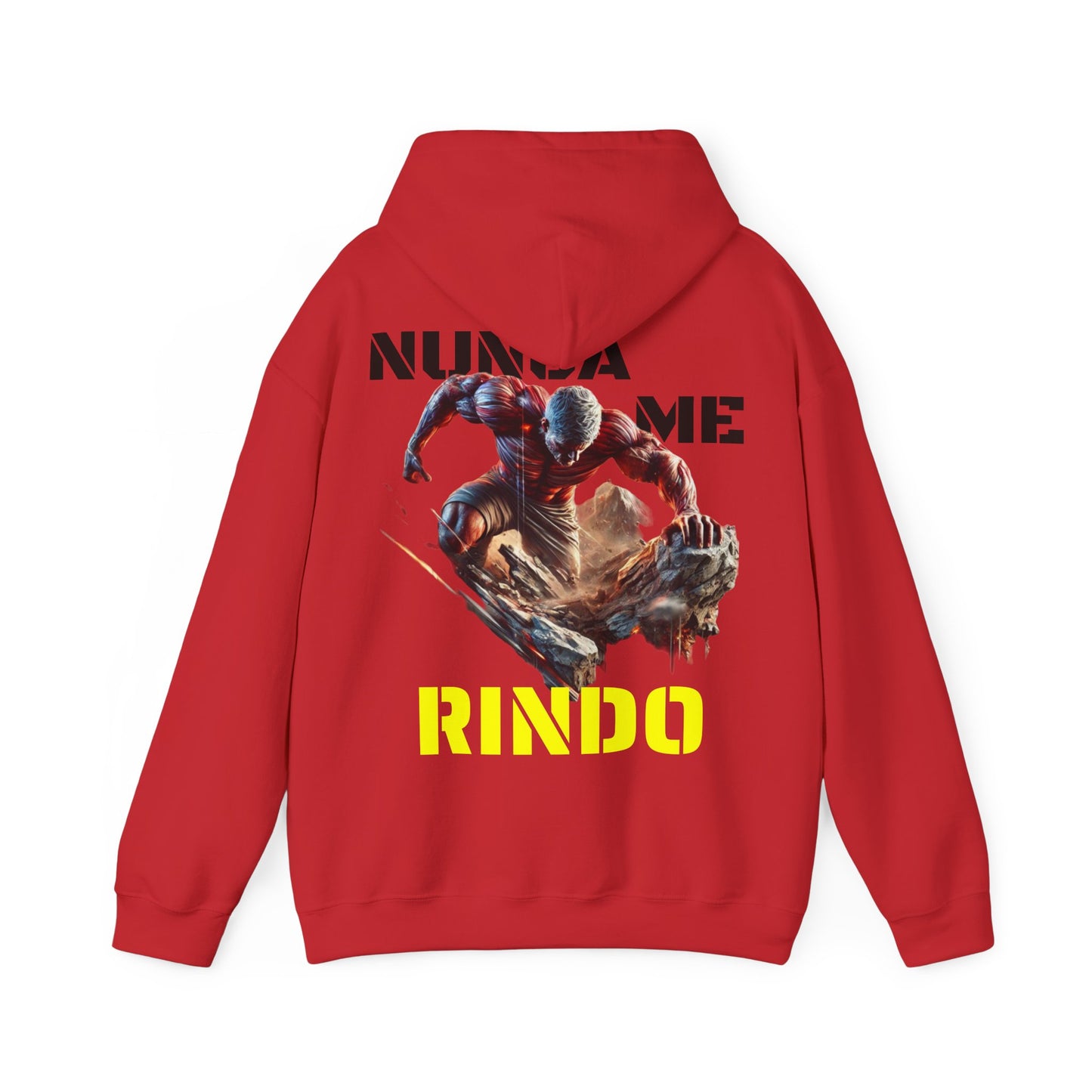 SUDADERA CON GORRO"NUNCA ME RINDO". (EUROPA).