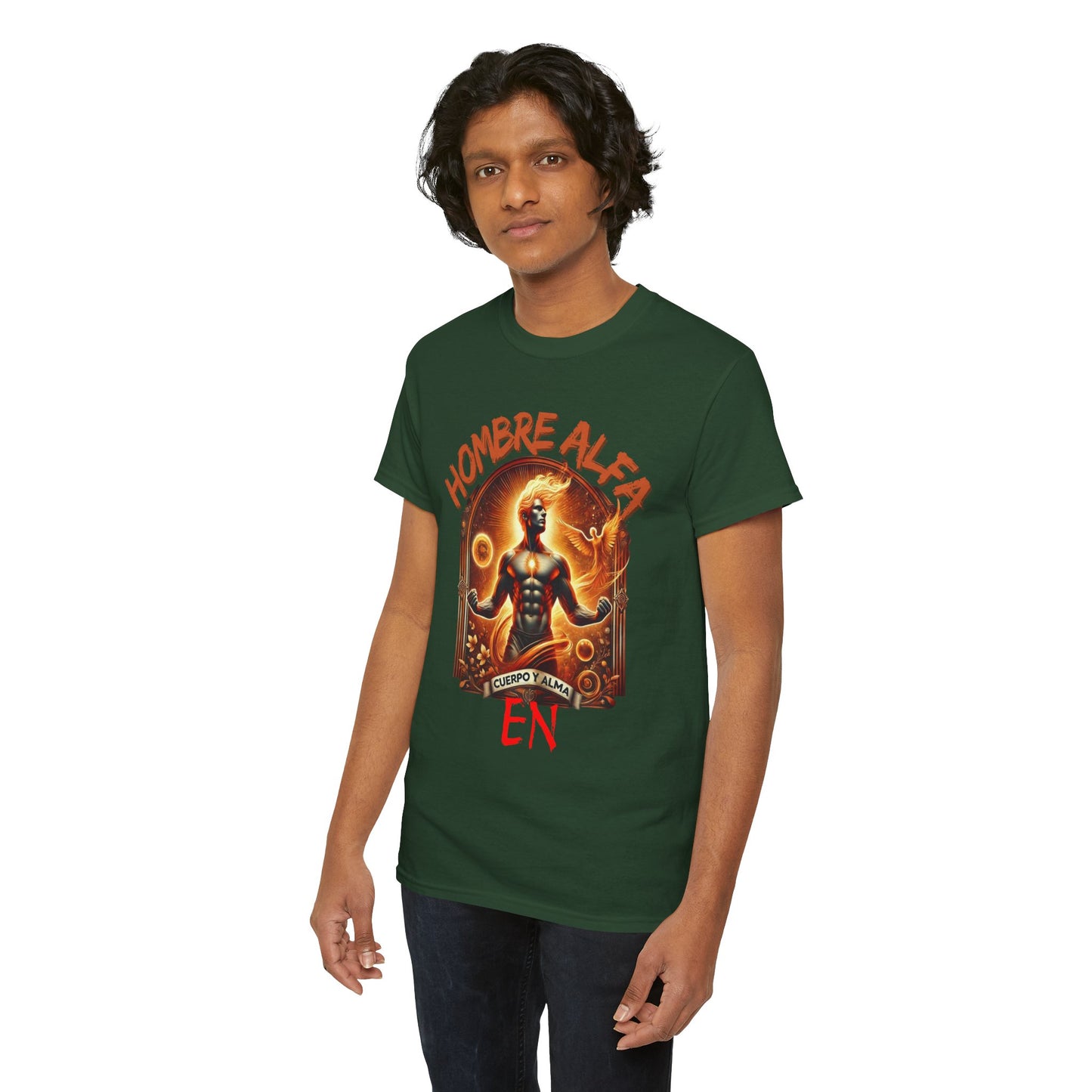 CAMISETA HOMBRE ALFA " EN CUERPO Y ALMA".(USA).