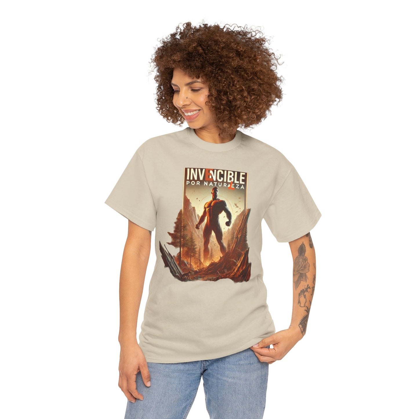 CAMISETA HOMBRE ALFA "INVENCIBLE POR NATURALEZA".(EUROPA).