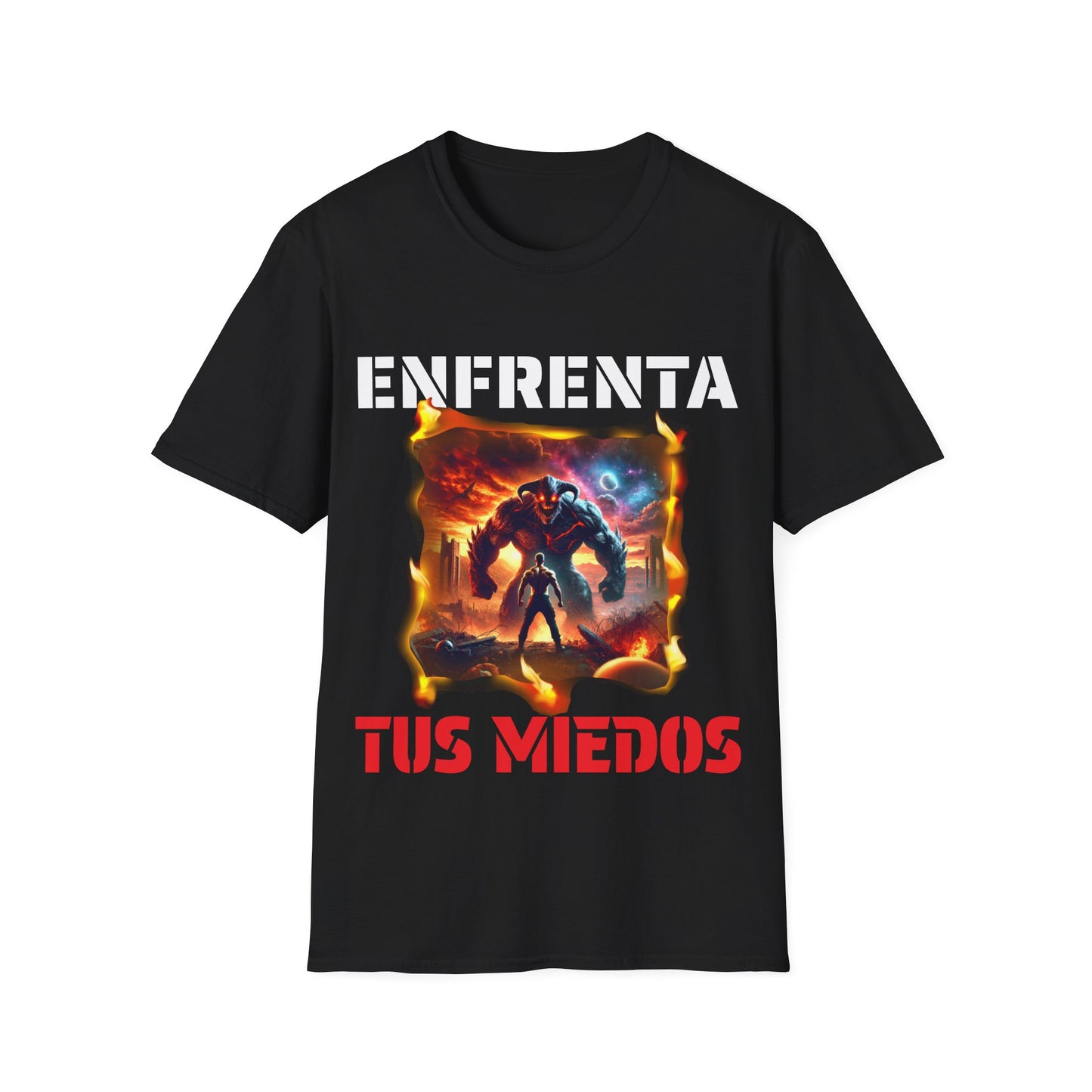 CAMISETA HOMBRE ALFA "ENFRENTA TUS MIEDOS".(EUROPA).