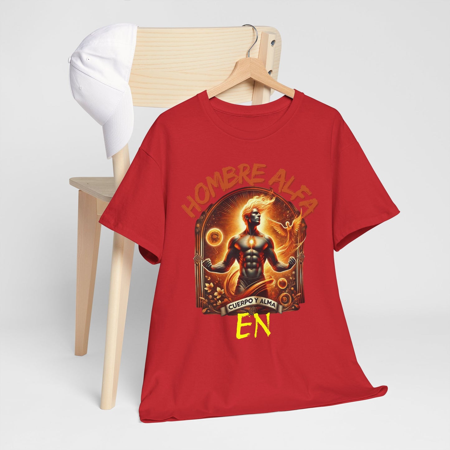 CAMISETA HOMBRE ALFA " EN CUERPO Y ALMA".(USA).