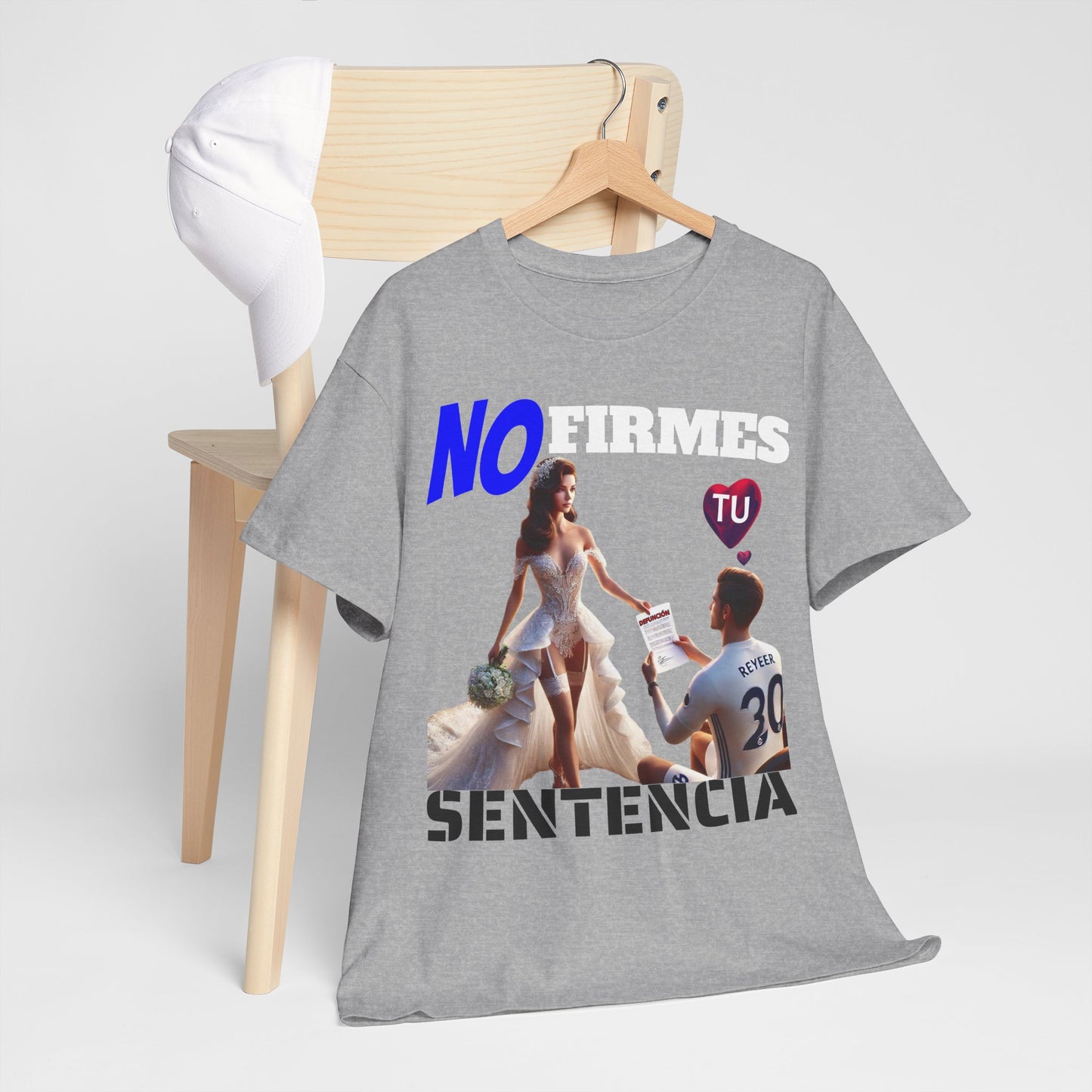 CAMISETA HOMBRE ALFA "NO FIRMES TU SENTENCIA".(EUROPA)