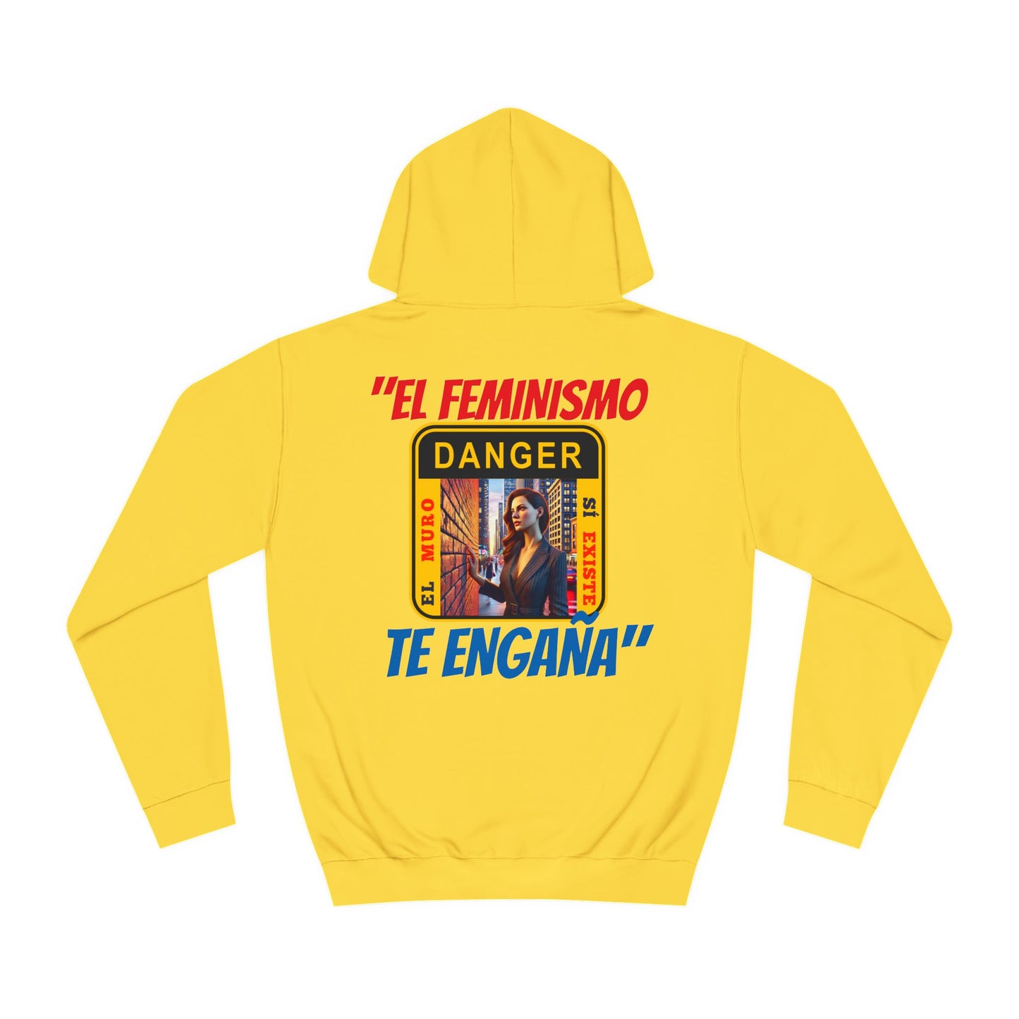 SUDADERA CON CAPUCHA HOMBRE ALFA "EL FEMINISMO TE ENGAÑA".(USA).