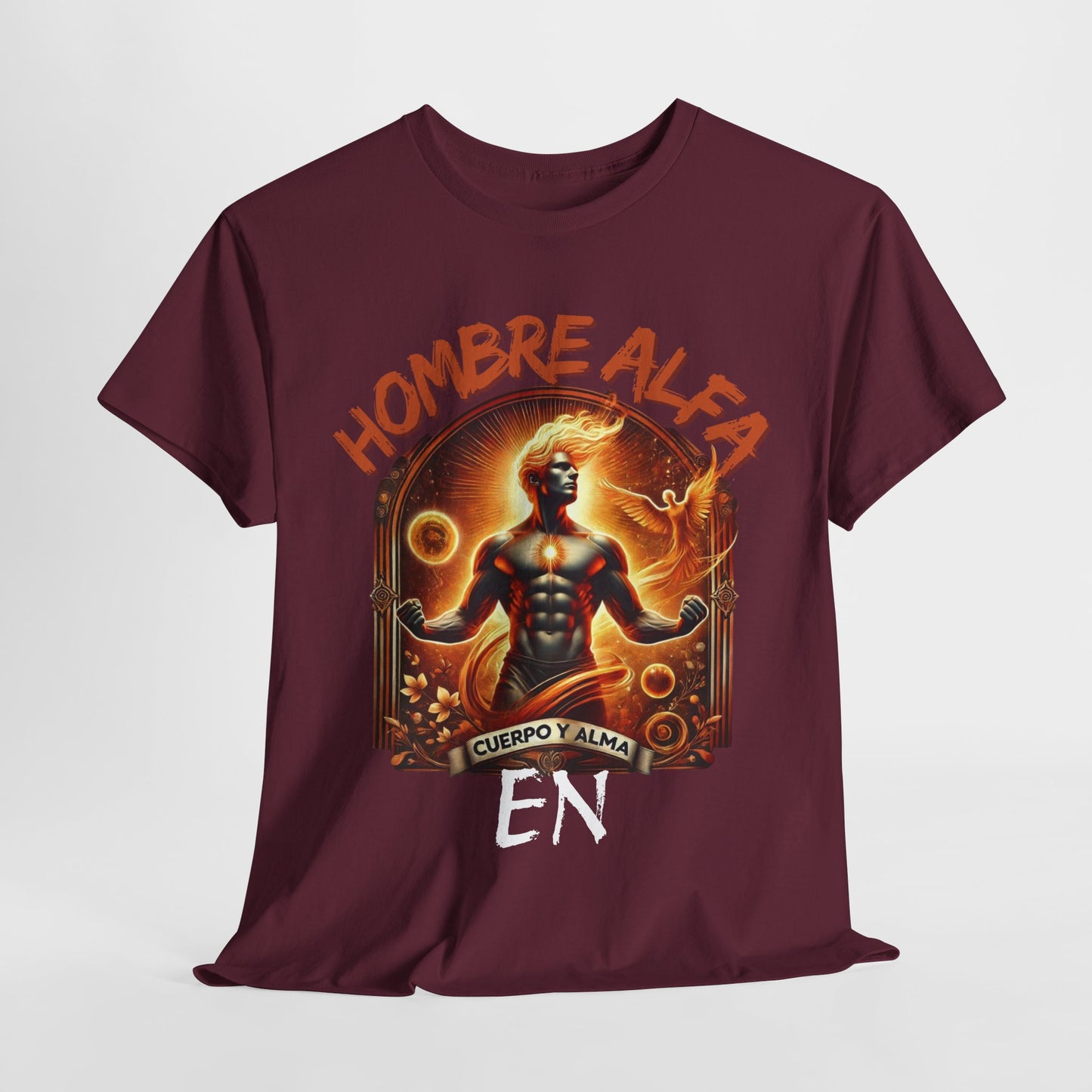 CAMISETA HOMBRE ALFA " EN CUERPO Y ALMA".(USA).