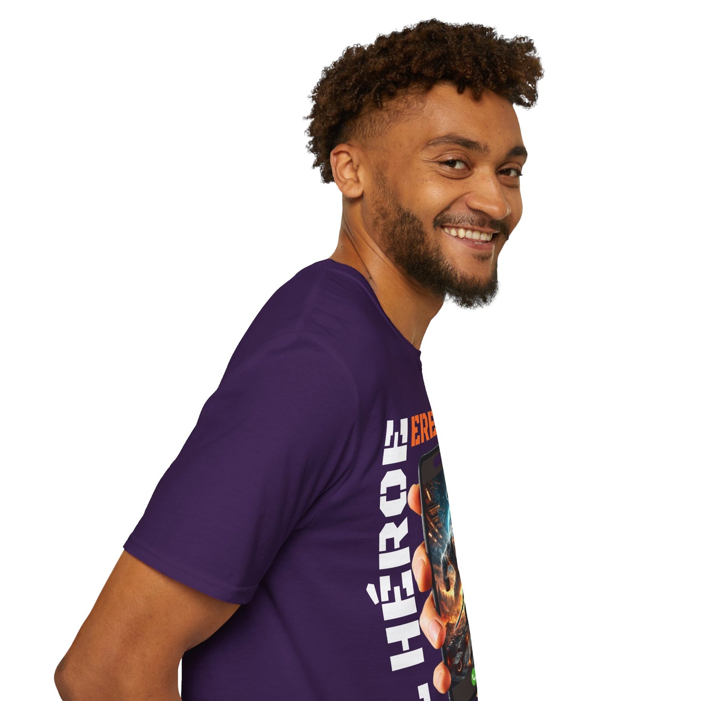 CAMISETA HOMBRE ALFA "EL HÉROE ERES TÚ".(EUROPA).