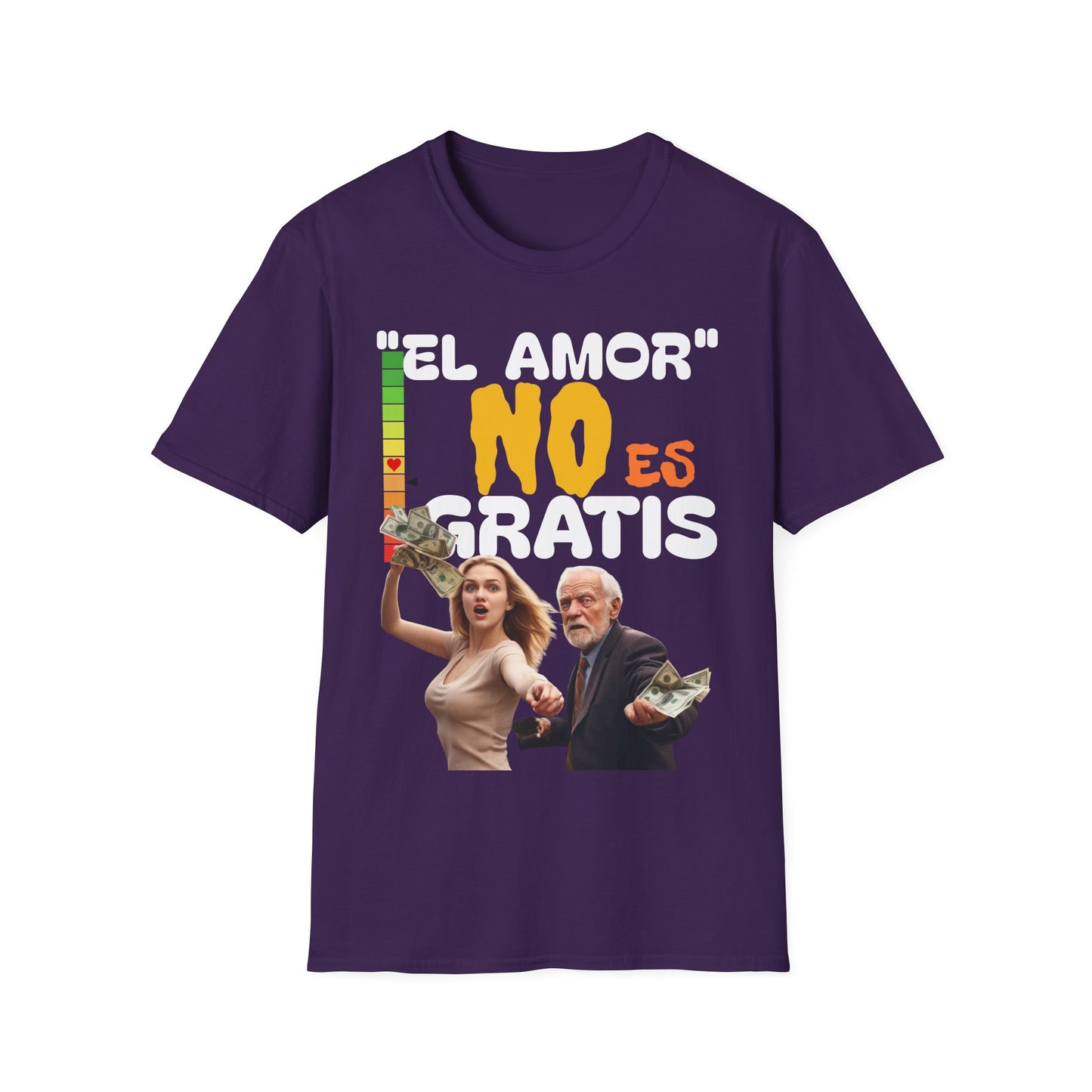 CAMISETA HOMBRE ALFA "EL AMOR NO ES GRATIS".(USA)
