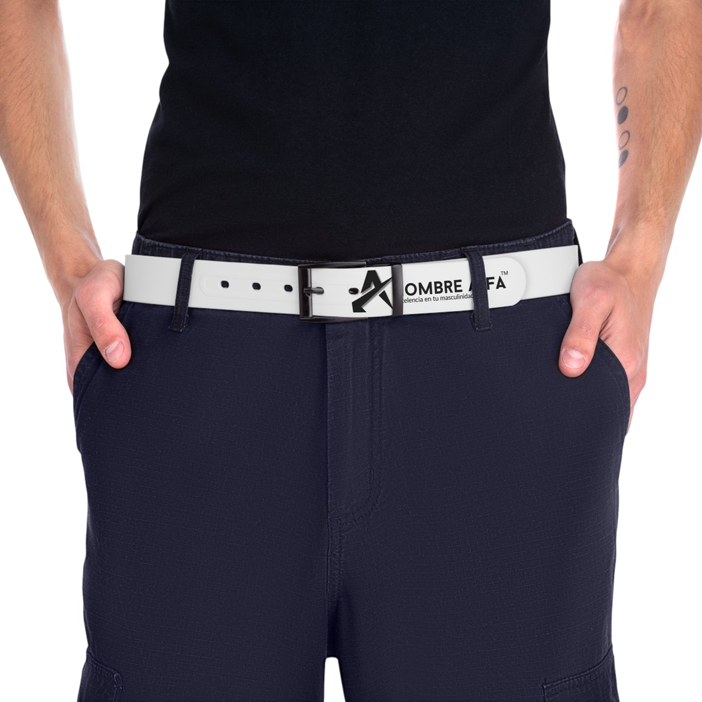 "CINTURÓN SIMPLE HOMBRE ALFA"(USA).