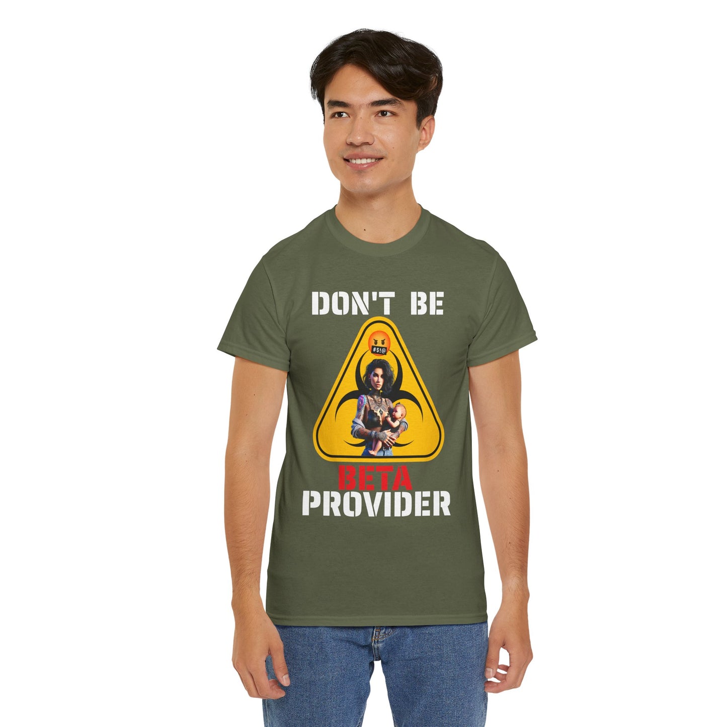 CAMISETA HOMBRE ALFA "DON'T BE BETA PROVIDER"(USA).