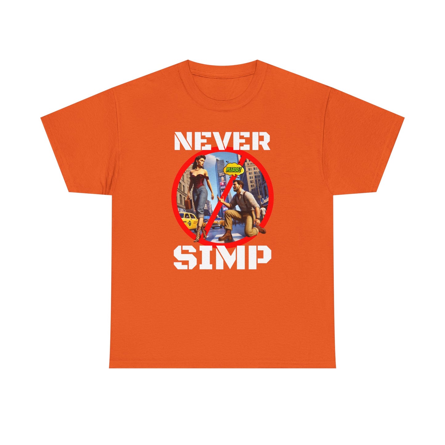 CAMISETA HOMBRE ALFA "NEVER SIMP". (USA)