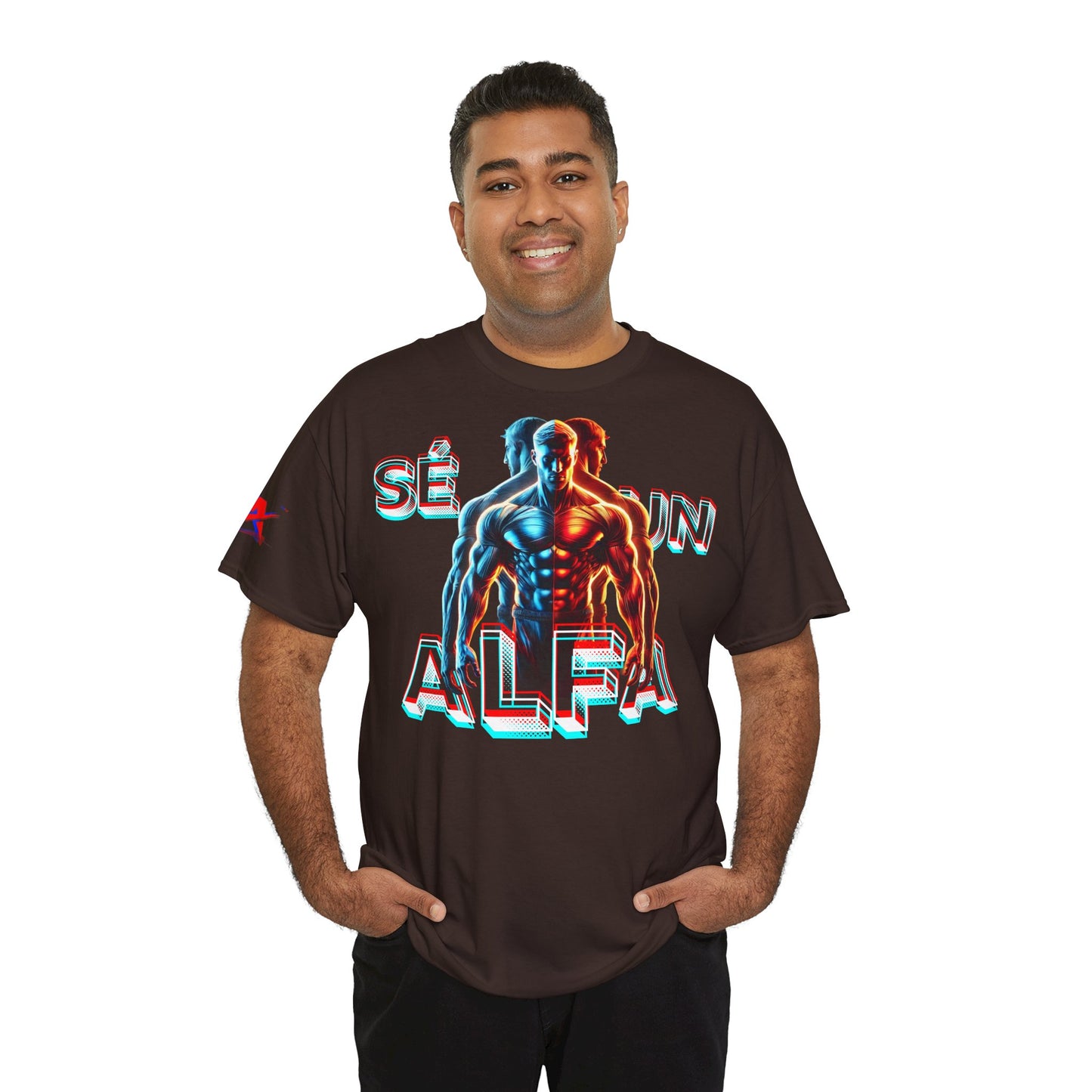 CAMISETA HOMBRE ALFA "SÉ UN ALFA".(EUROPA).