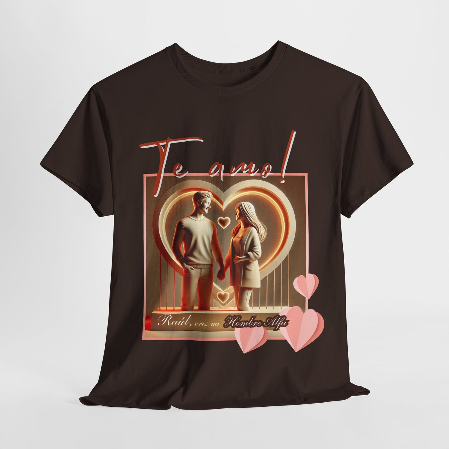 CAMISETA HOMBRE ALFA PERSONALIZABLE "(NOMBRE) ERES MI HOMBRE ALFA".(EUROPA).