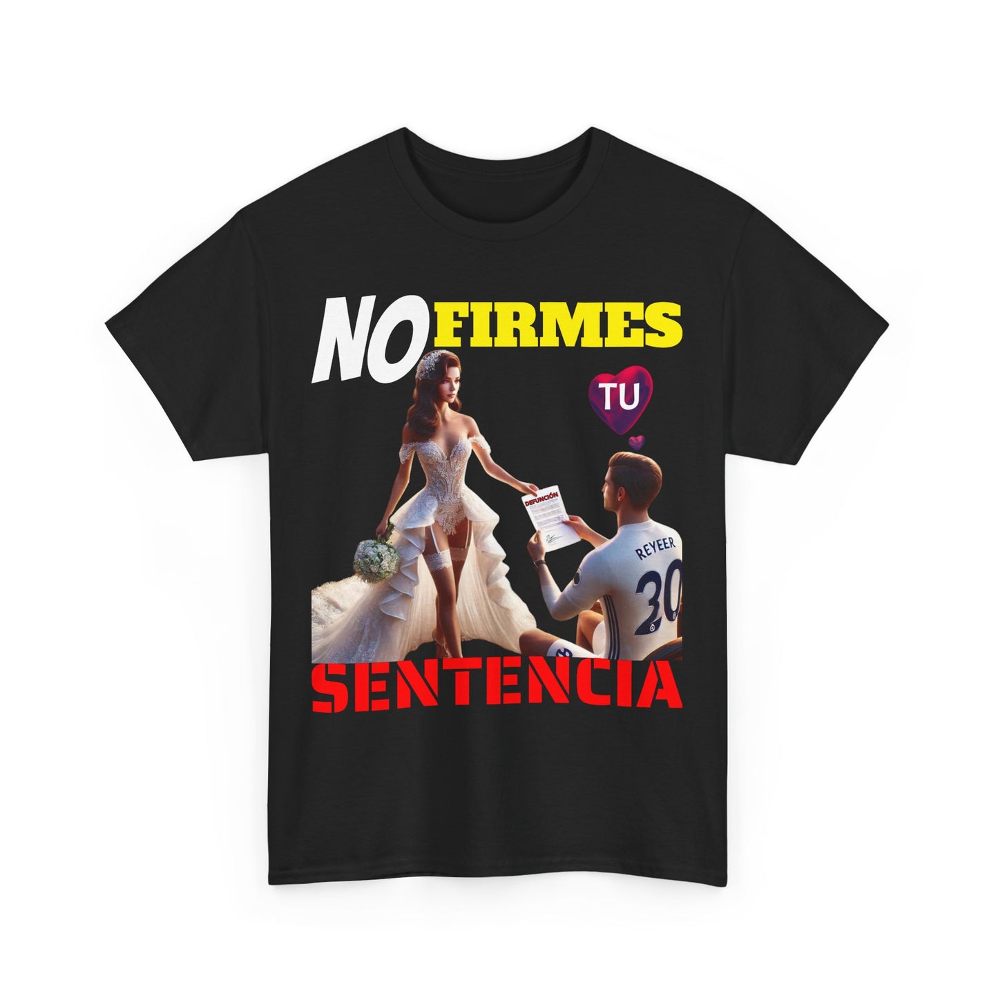 CAMISETA HOMBRE ALFA "NO FIRMES TU SENTENCIA".(EUROPA)