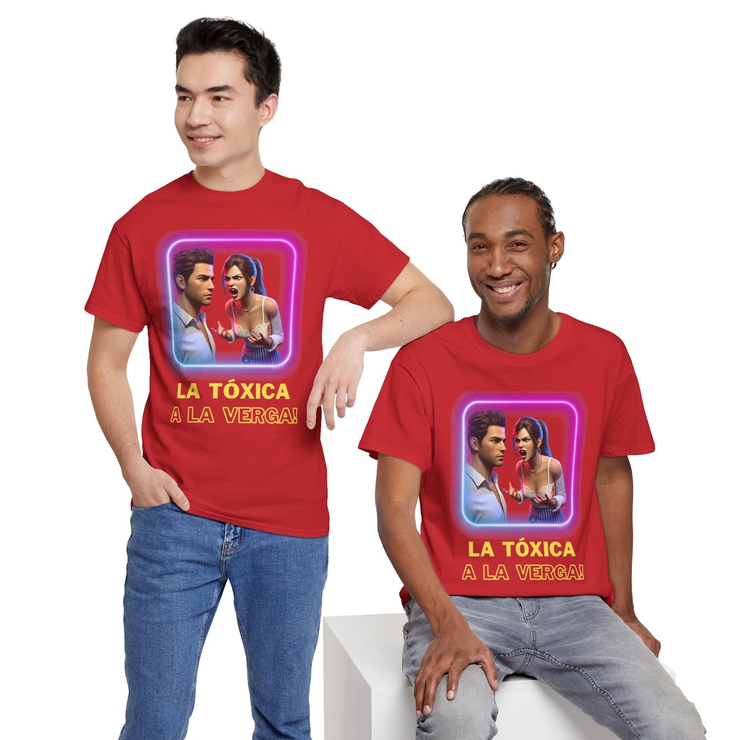 CAMISETA HOMBRE ALFA "LA TÓXICA A LA VERGA".(EUROPA).