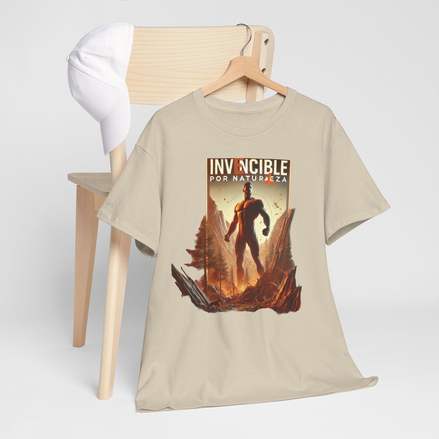 CAMISETA HOMBRE ALFA "INVENCIBLE POR NATURALEZA".(EUROPA).