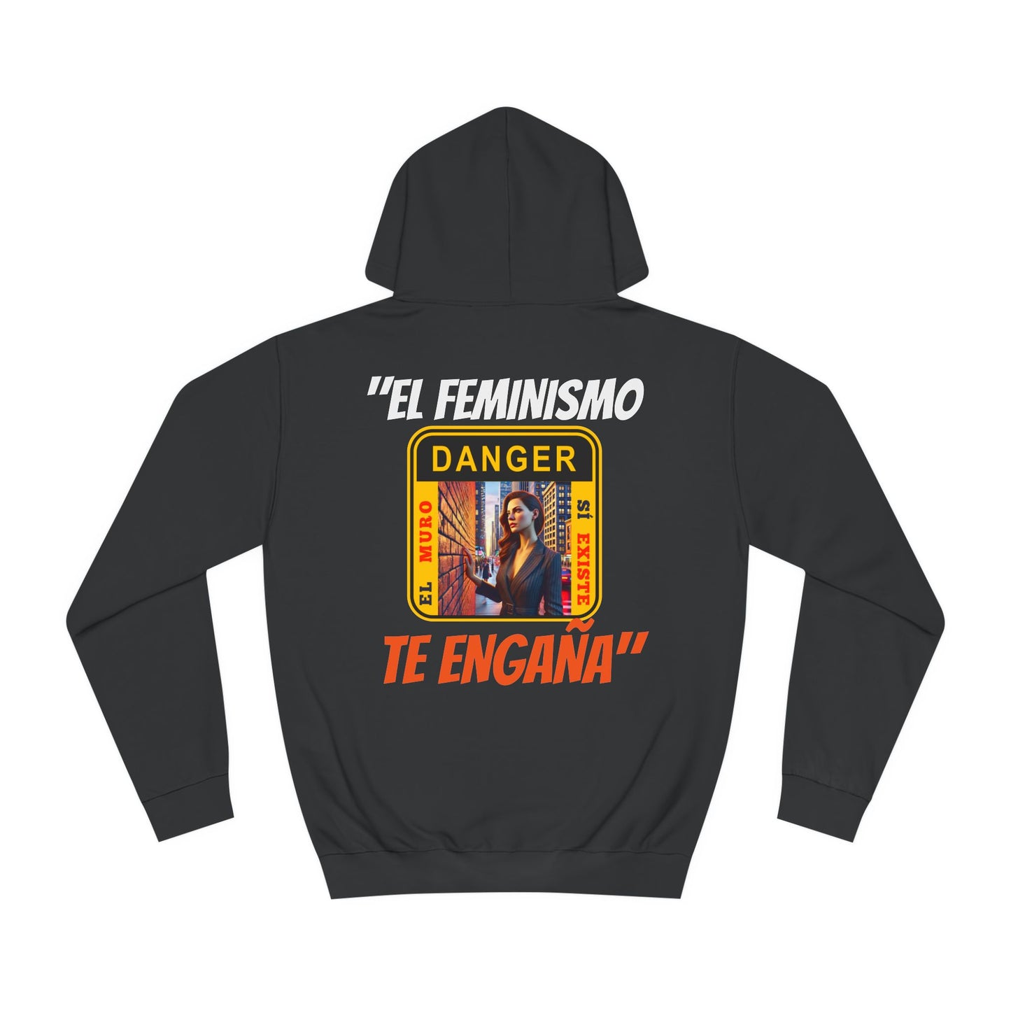 SUDADERA CON CAPUCHA HOMBRE ALFA "EL FEMINISMO TE ENGAÑA".(USA).