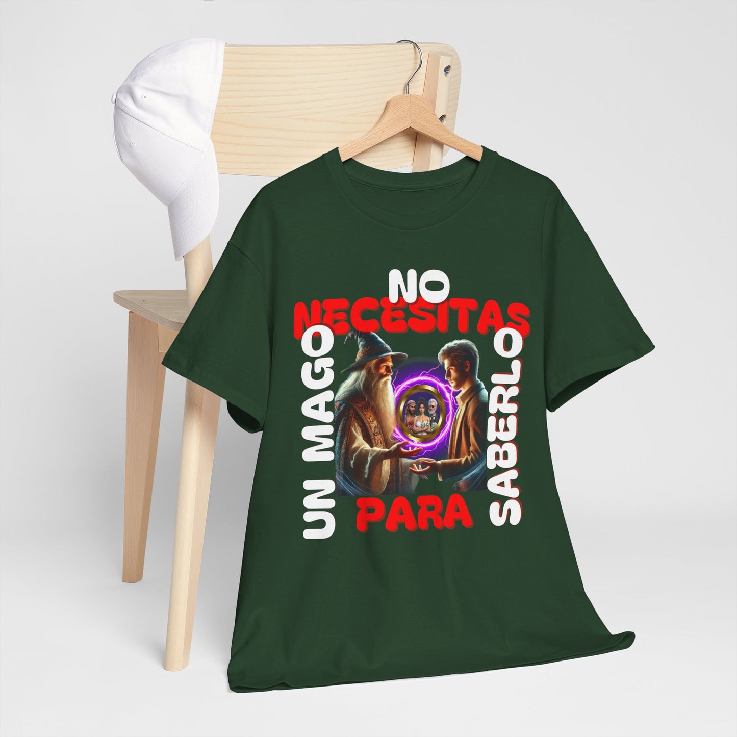 CAMISETA HOMBRE ALFA "NO NECESITAS UN MAGO.."(EUROPA).