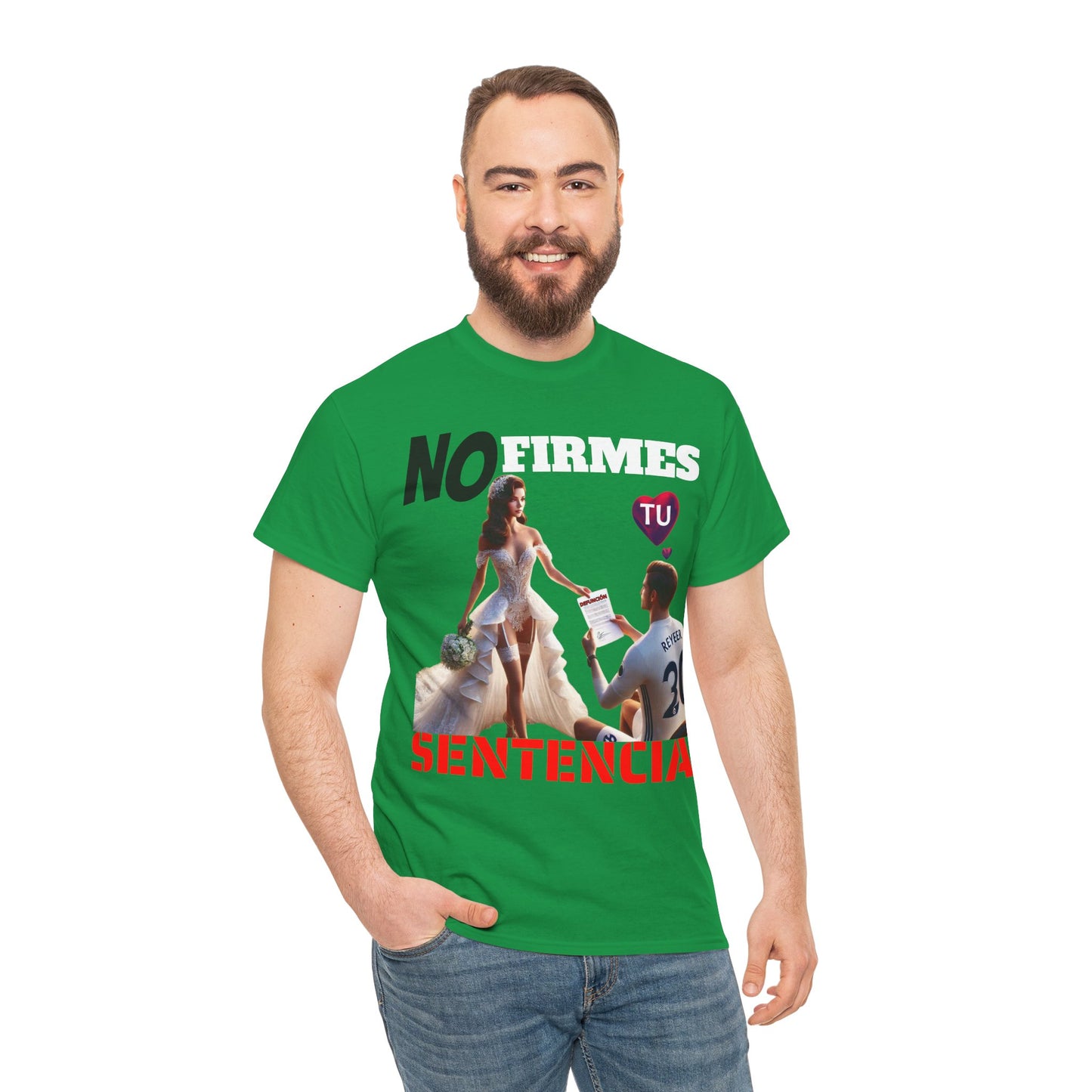 CAMISETA HOMBRE ALFA "NO FIRMES TU SENTENCIA".(EUROPA)