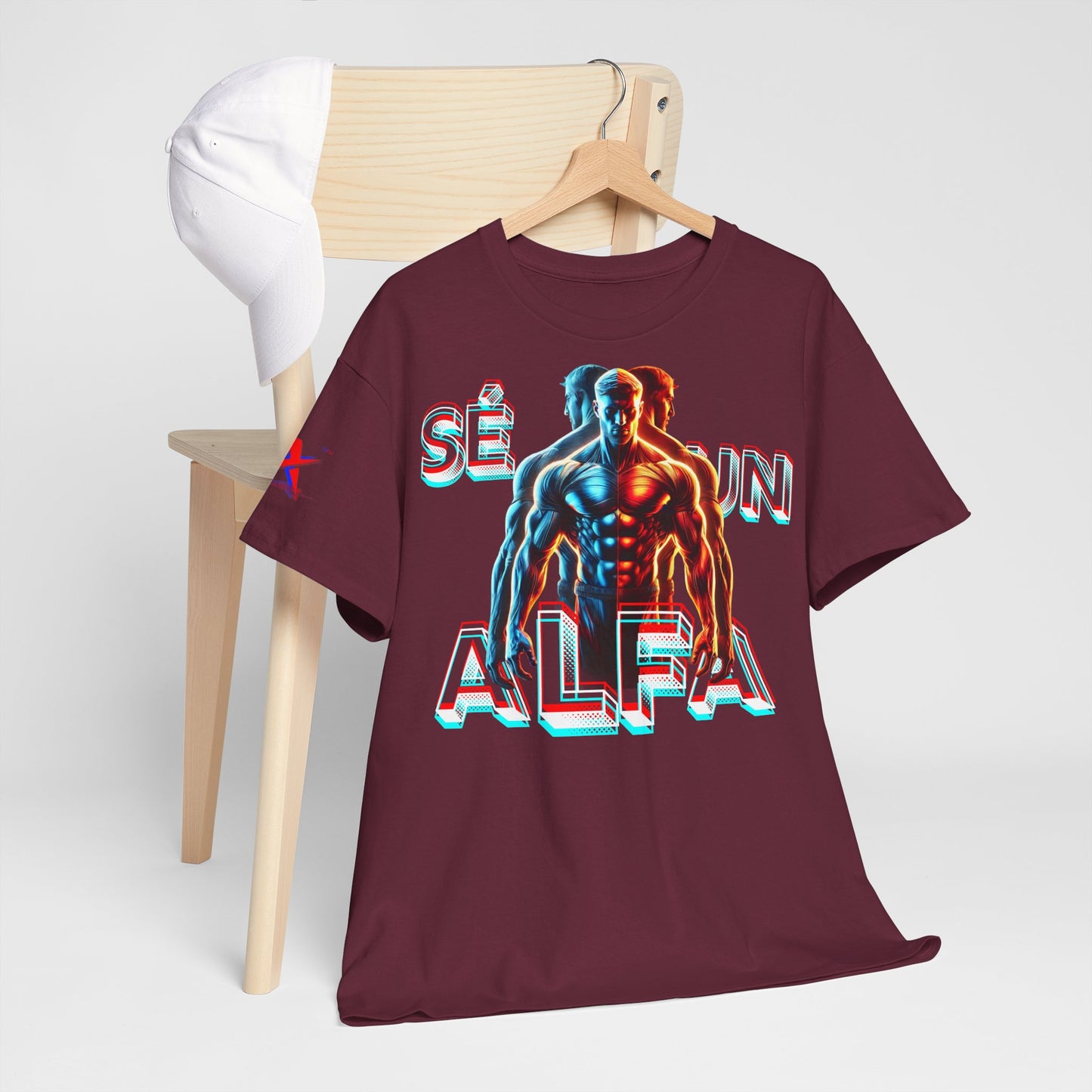 CAMISETA HOMBRE ALFA "SÉ UN ALFA".(EUROPA).