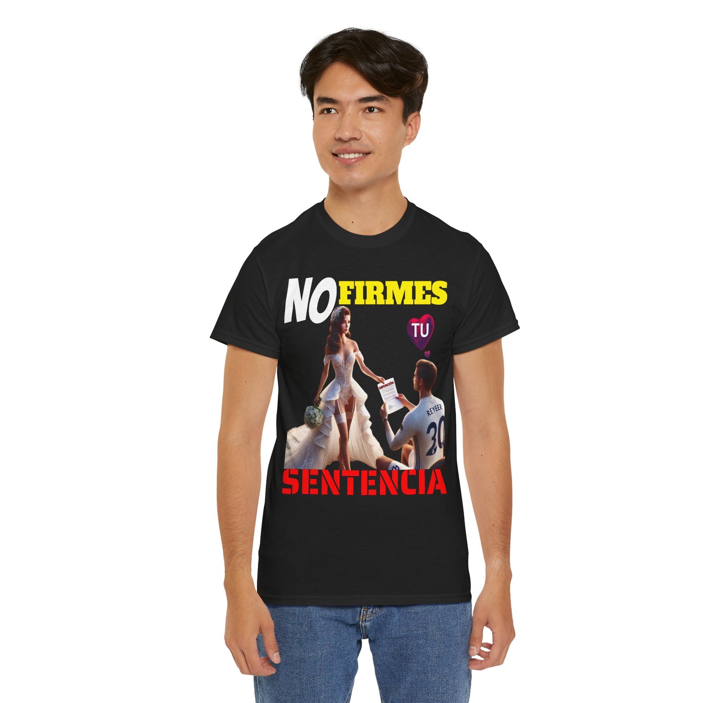 CAMISETA HOMBRE ALFA "NO FIRMES TU SENTENCIA".(EUROPA)