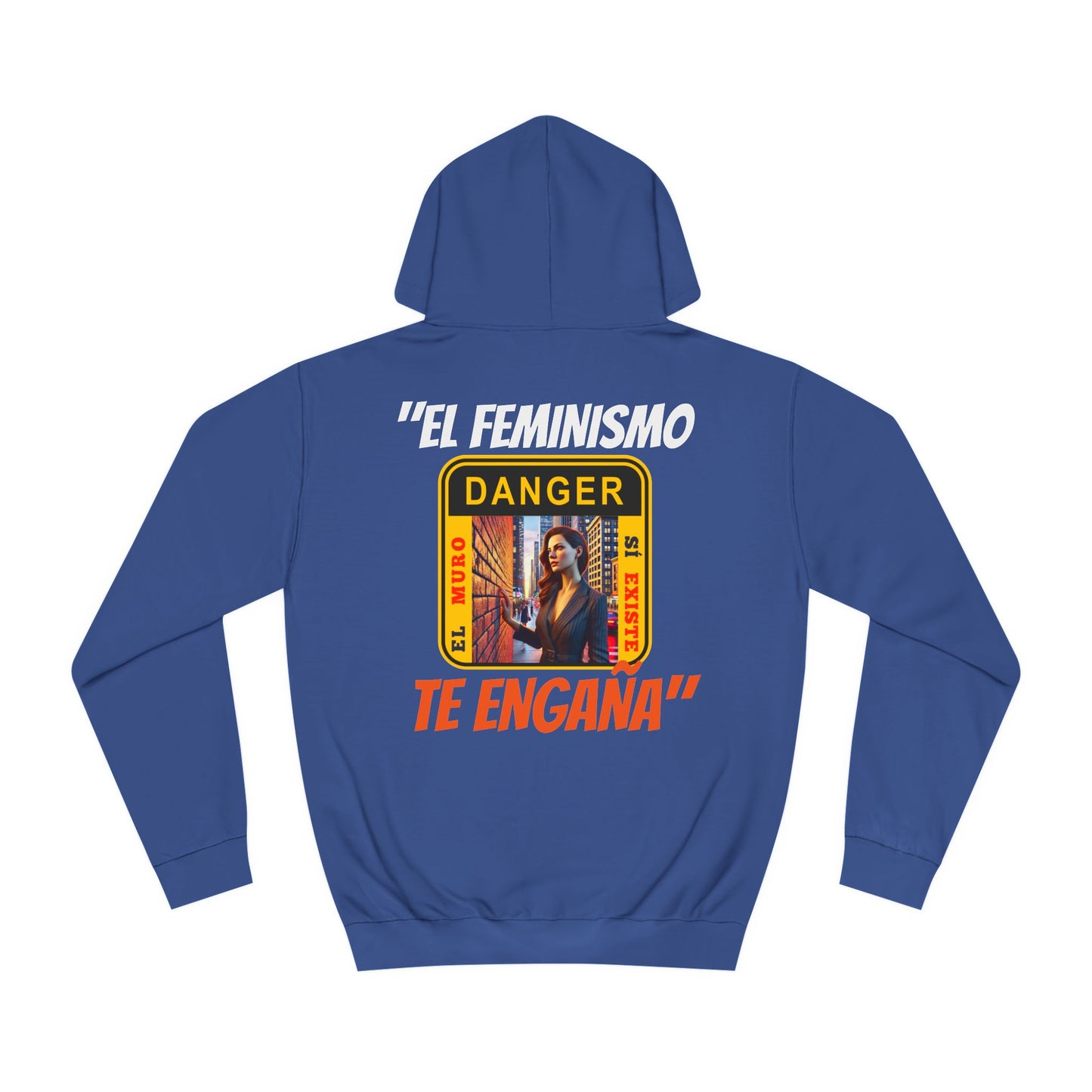 SUDADERA CON CAPUCHA HOMBRE ALFA "EL FEMINISMO TE ENGAÑA".(USA).
