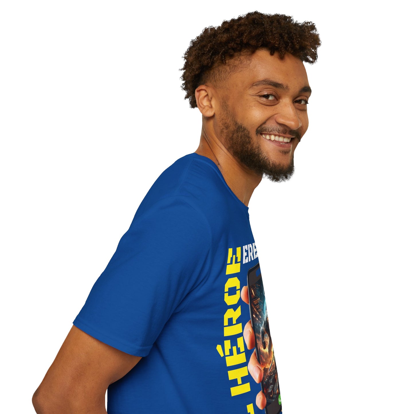 CAMISETA HOMBRE ALFA "EL HÉROE ERES TÚ".(EUROPA).
