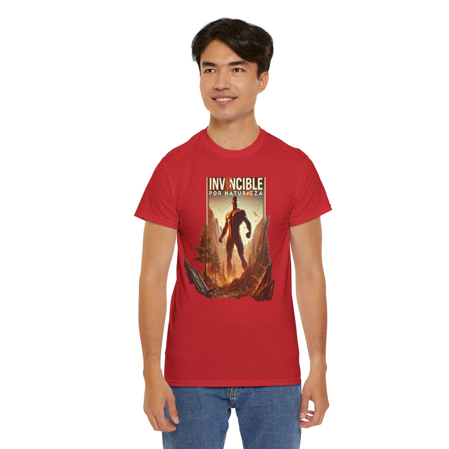 CAMISETA HOMBRE ALFA "INVENCIBLE POR NATURALEZA".(EUROPA).