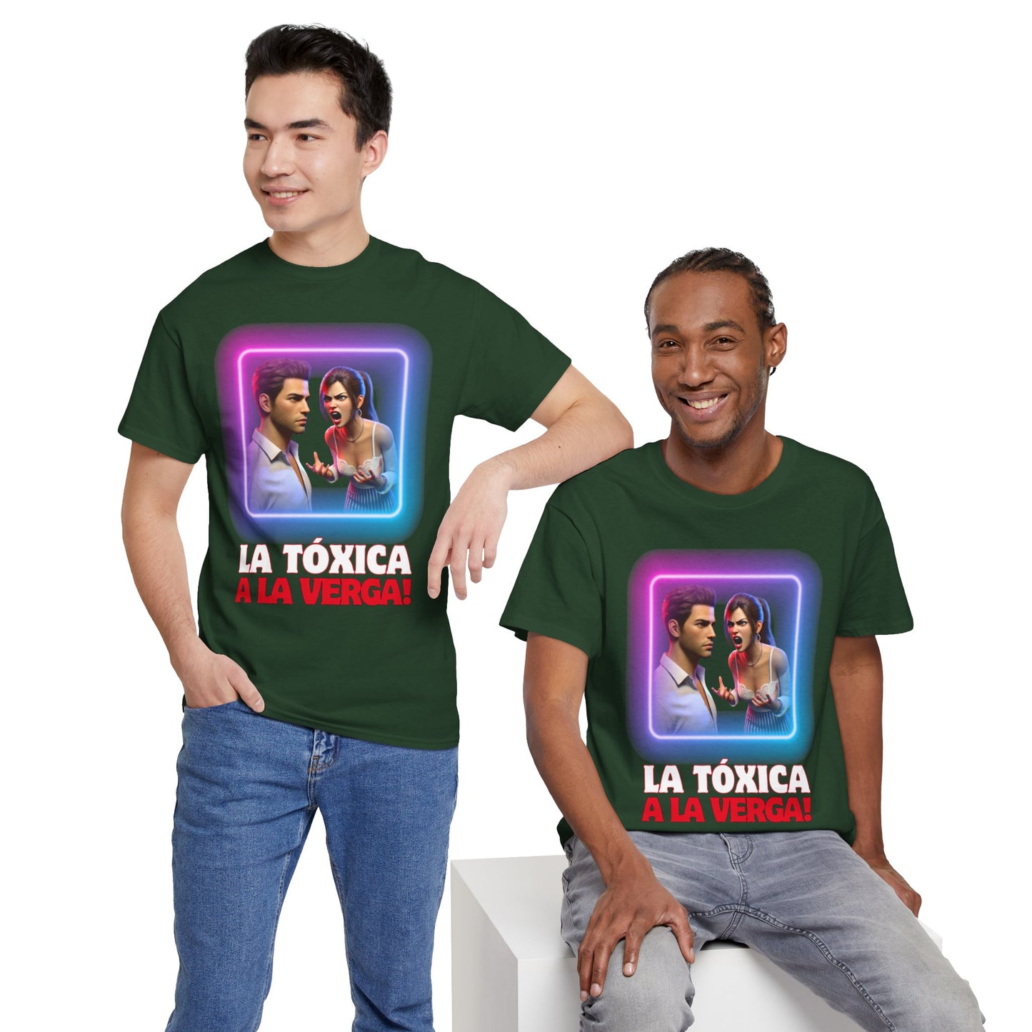 CAMISETA HOMBRE ALFA "LA TÓXICA A LA VERGA".(EUROPA).