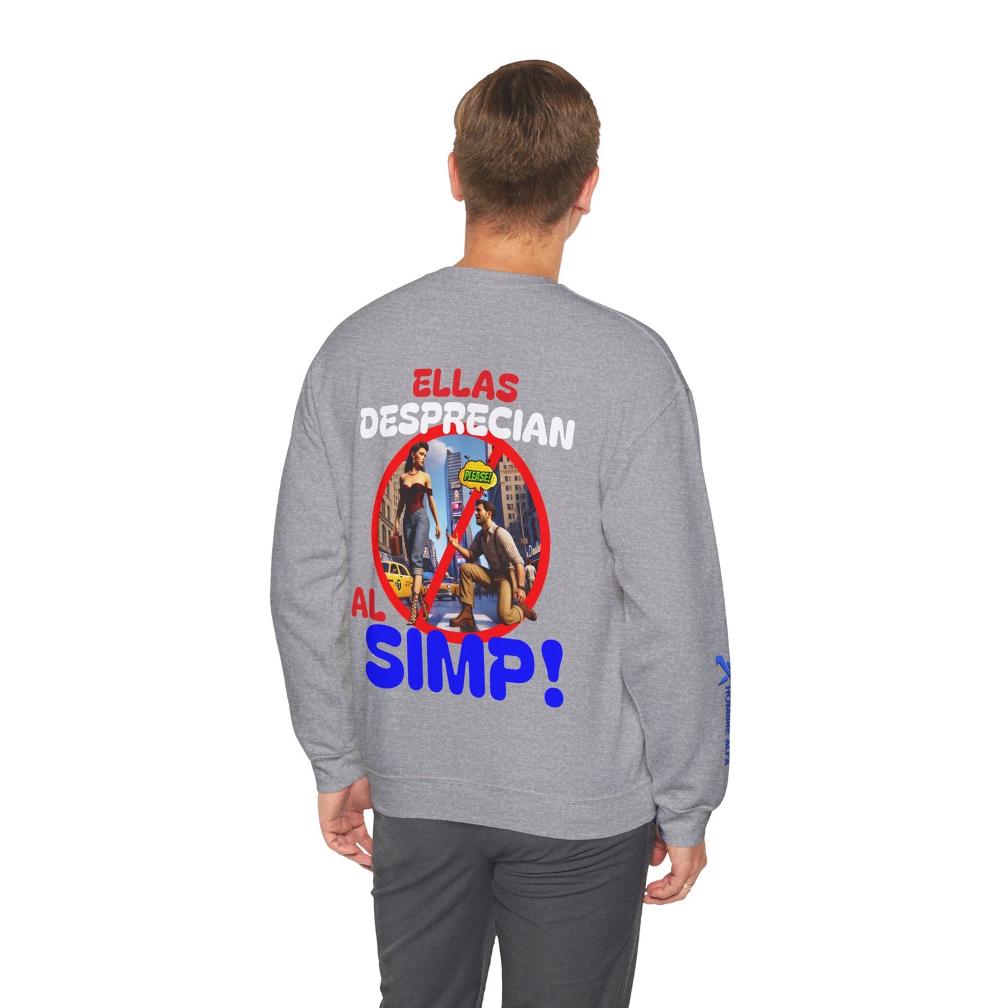 SUDADERA HOMBRE ALFA "ELLAS DESPRECIAN AL SIMP"(USA).
