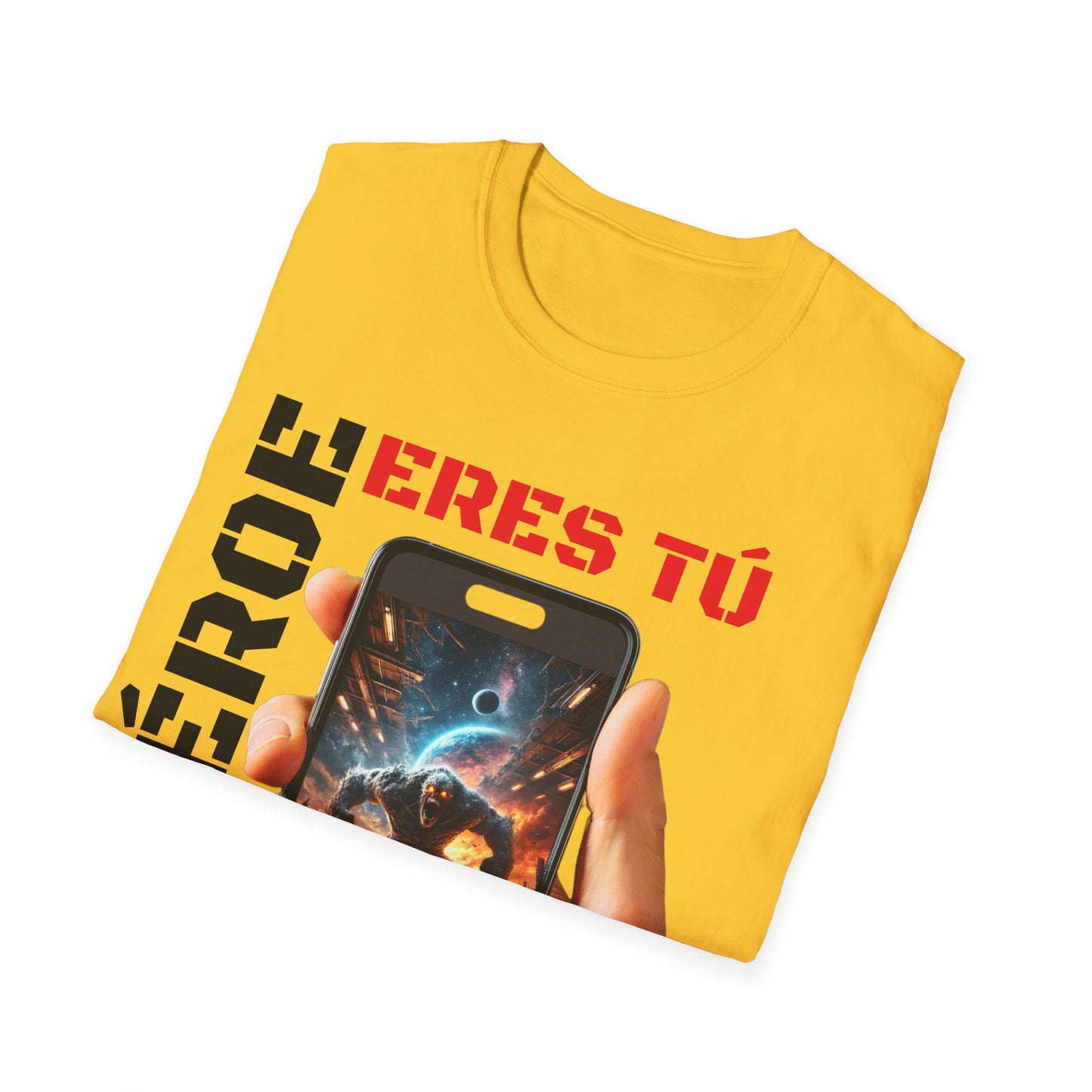 CAMISETA HOMBRE ALFA "EL HÉROE ERES TÚ".(EUROPA).