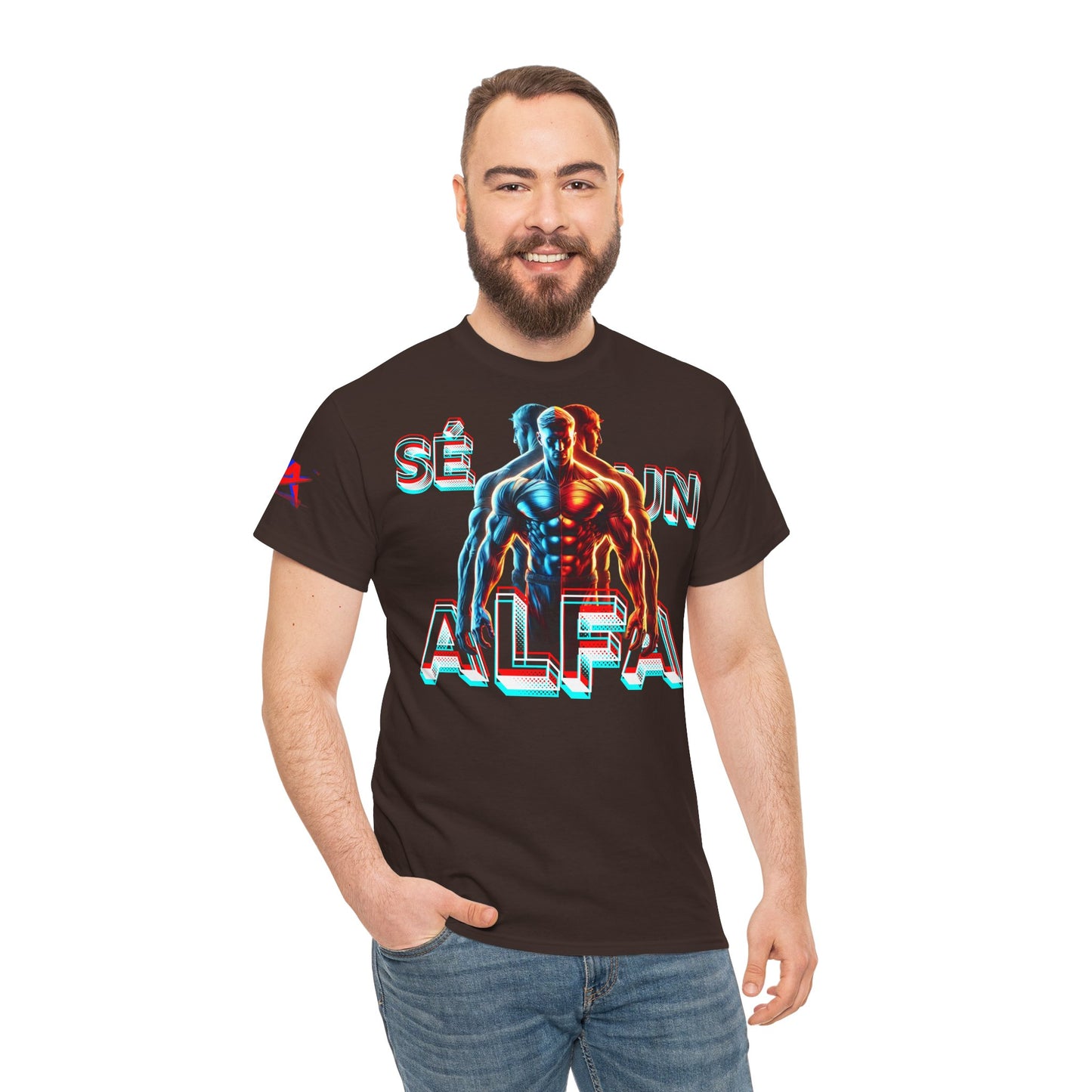 CAMISETA HOMBRE ALFA "SÉ UN ALFA".(EUROPA).